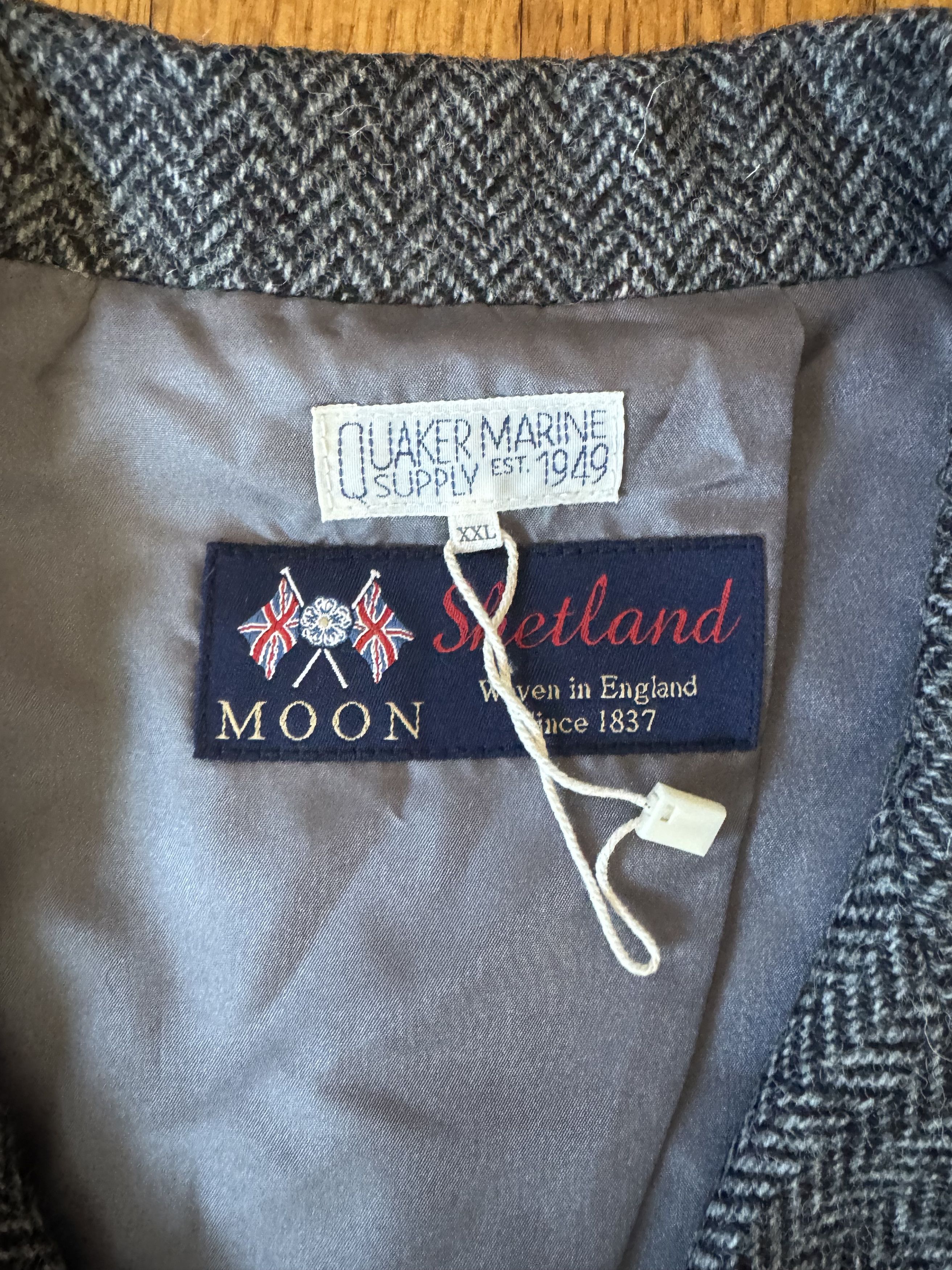 Quaker Marine Supply Quaker Marine Supply Grey Shetland Wool Loafer Jacket XXL Size US XXL / EU 58 / 5 - 3 Thumbnail