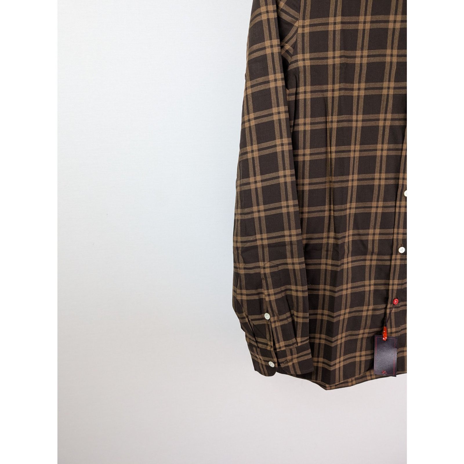 Isaia o1rshd1 CC20 Checked Button up Shirt in Multicolor Size US S / EU 44-46 / 1 - 6 Thumbnail