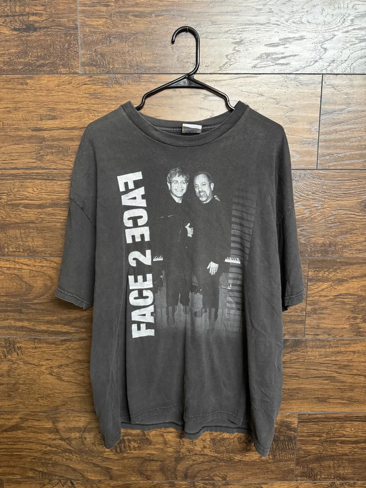 Hanes VTG Face to Face Tour T-shirt Billy Joel Elton John Tee XL Size US XL / EU 56 / 4 - 1 Thumbnail