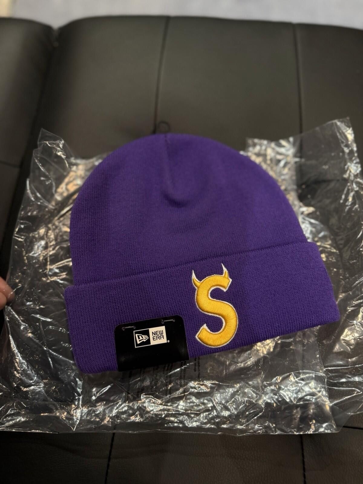 Supreme Supreme New Era Devil S Logo Beanie - Purple- Brand New Size ONE SIZE - 1 Thumbnail