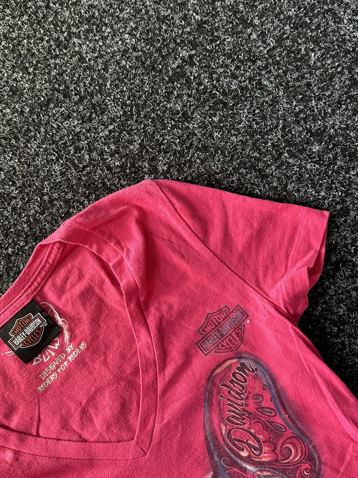 Harley Davidson × Vintage 🚨Vintage 90s Harley Davidson LOGO long sleeve avant garde Size S / US 4 / IT 40 - 4 Thumbnail