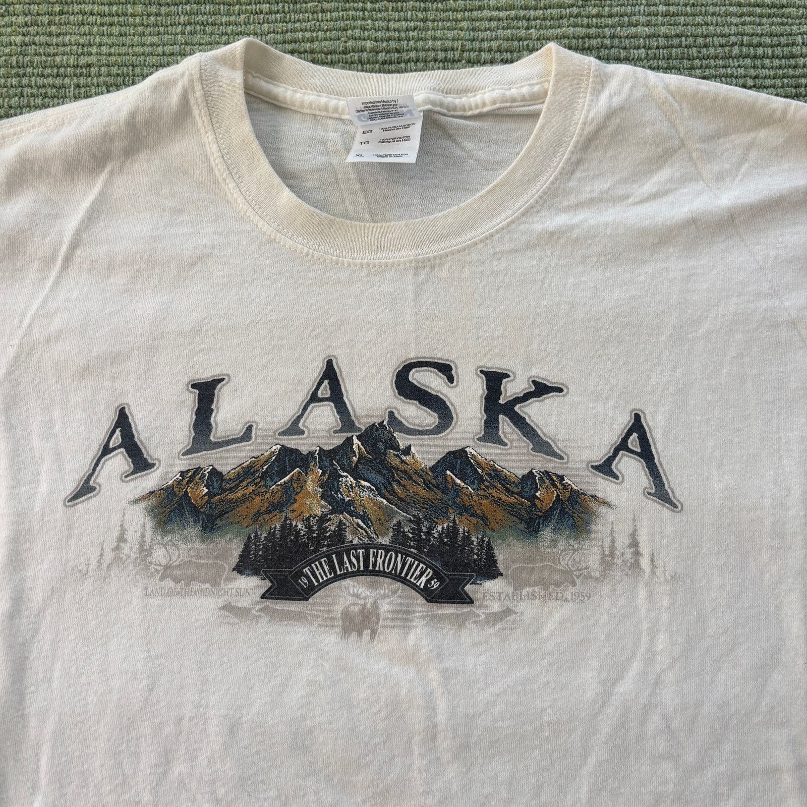 Gildan Vintage Y2K Alaska Cotton Tee Shirt Sz XL Size US XL / EU 56 / 4 - 3 Thumbnail
