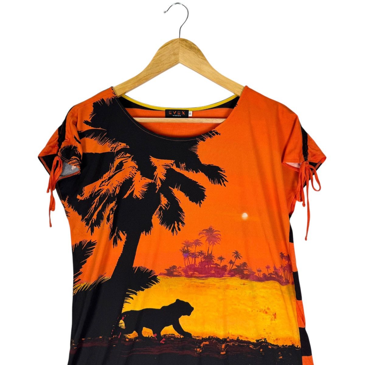 Krizia ❄️EVEX KRIZIA HARIMAU LOOK SUNSET WOMEN SLEEVELESS Size M / US 6-8 / IT 42-44 - 2 Thumbnail