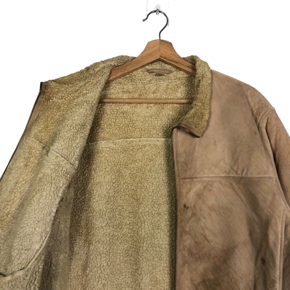 Japanese Brand 🔥90’s Vintage Moleskin Leather Mink Fur Lining Uniqlo Japan Size US L / EU 52-54 / 3 - 10 Thumbnail