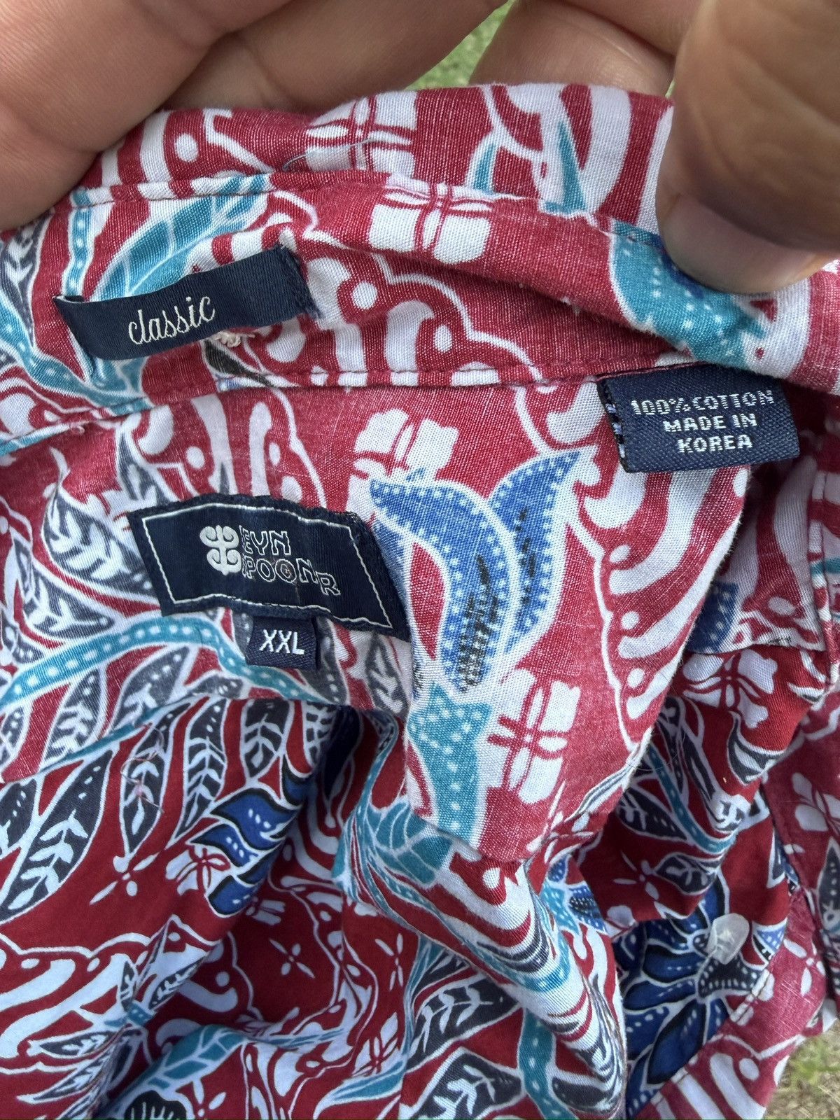 Reyn Spooner PreOwned Reyn Spooner Red/Blue Hawaiian Print Men's XXL Size US XXL / EU 58 / 5 - 4 Thumbnail