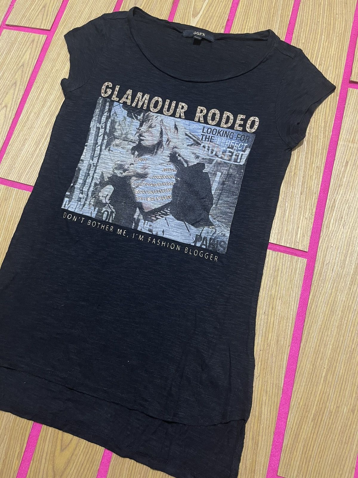 If Six Was Nine Y2K GLAMOUR RODEO short sleeve tshirt ifsix style Size M / US 6-8 / IT 42-44 - 2 Thumbnail