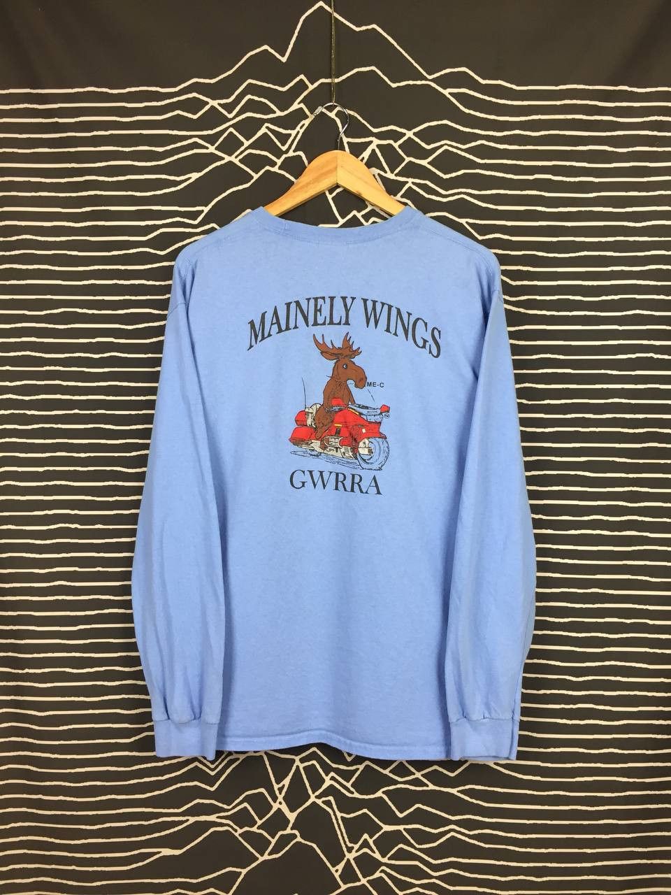 Gildan × Vintage Vtg Mainely Wings GWRRA Road Riders Longsleeve Tee Size US L / EU 52-54 / 3 - 1 Thumbnail