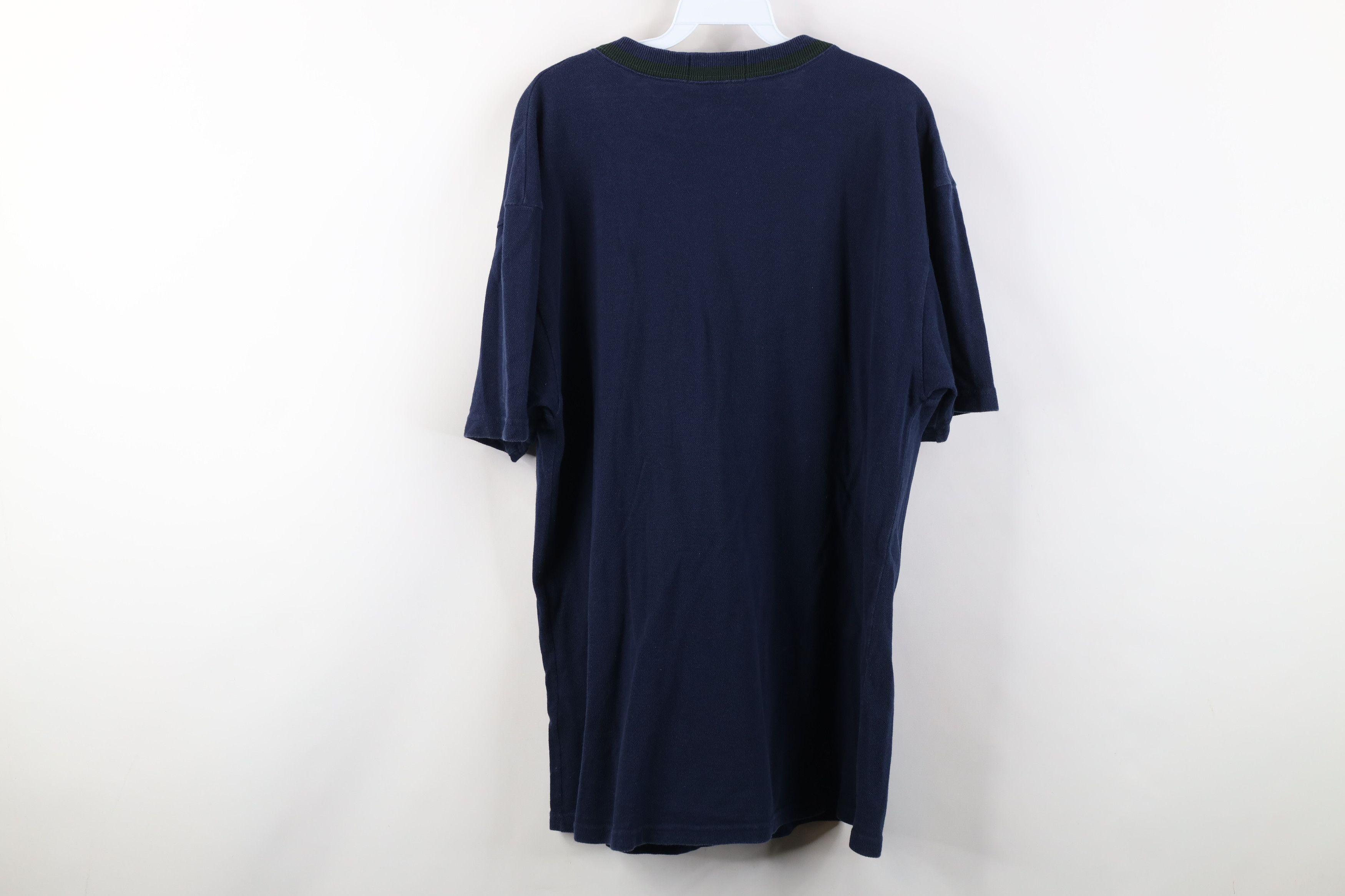 Ralph Lauren Vintage 90s Ralph Lauren Cotton Knit Striped T-Shirt Blue Size US L / EU 52-54 / 3 - 11 Thumbnail