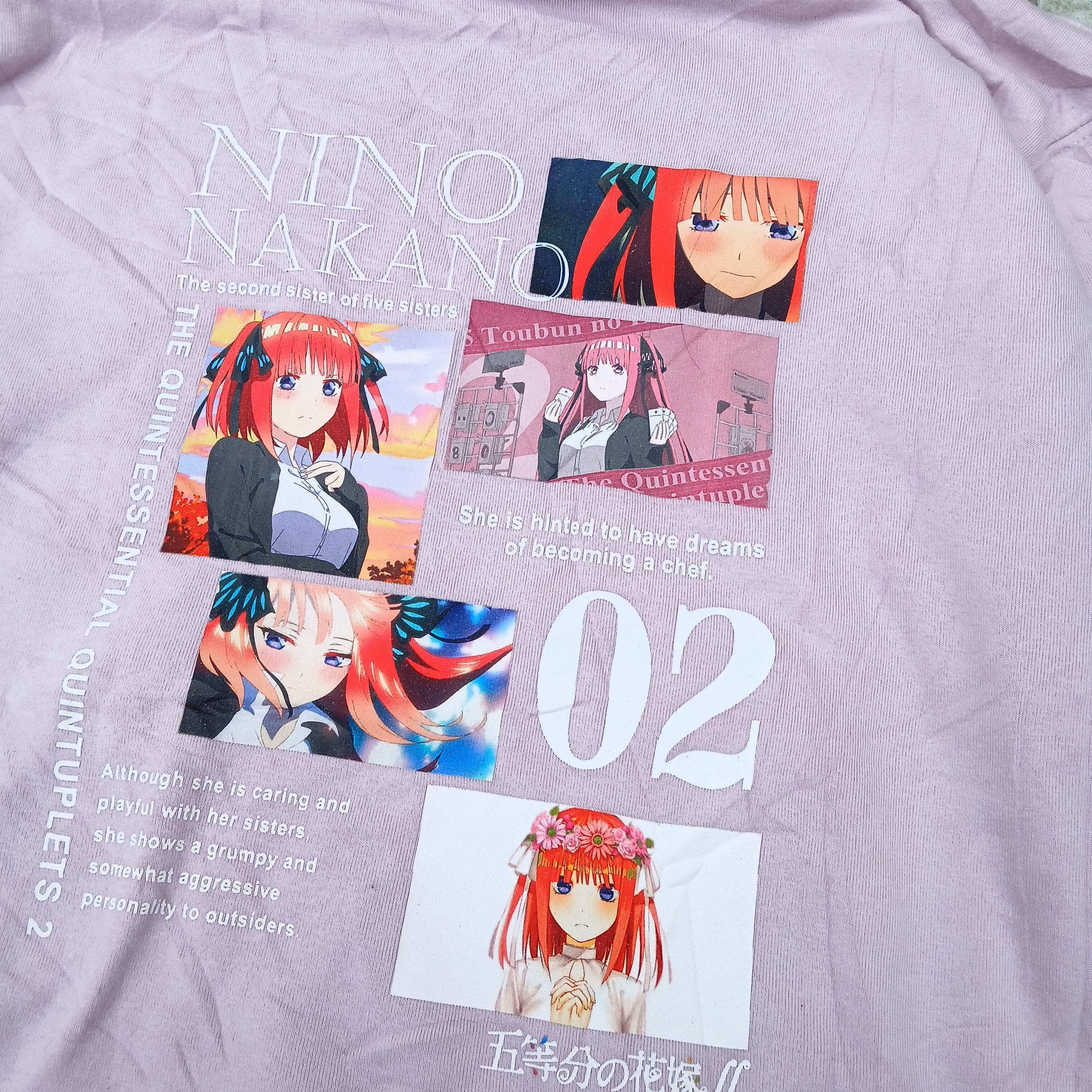 Anime × Japanese Brand × Vintage Nina nakano stoubun no hanayome official hoodie Size US L / EU 52-54 / 3 - 2 Thumbnail