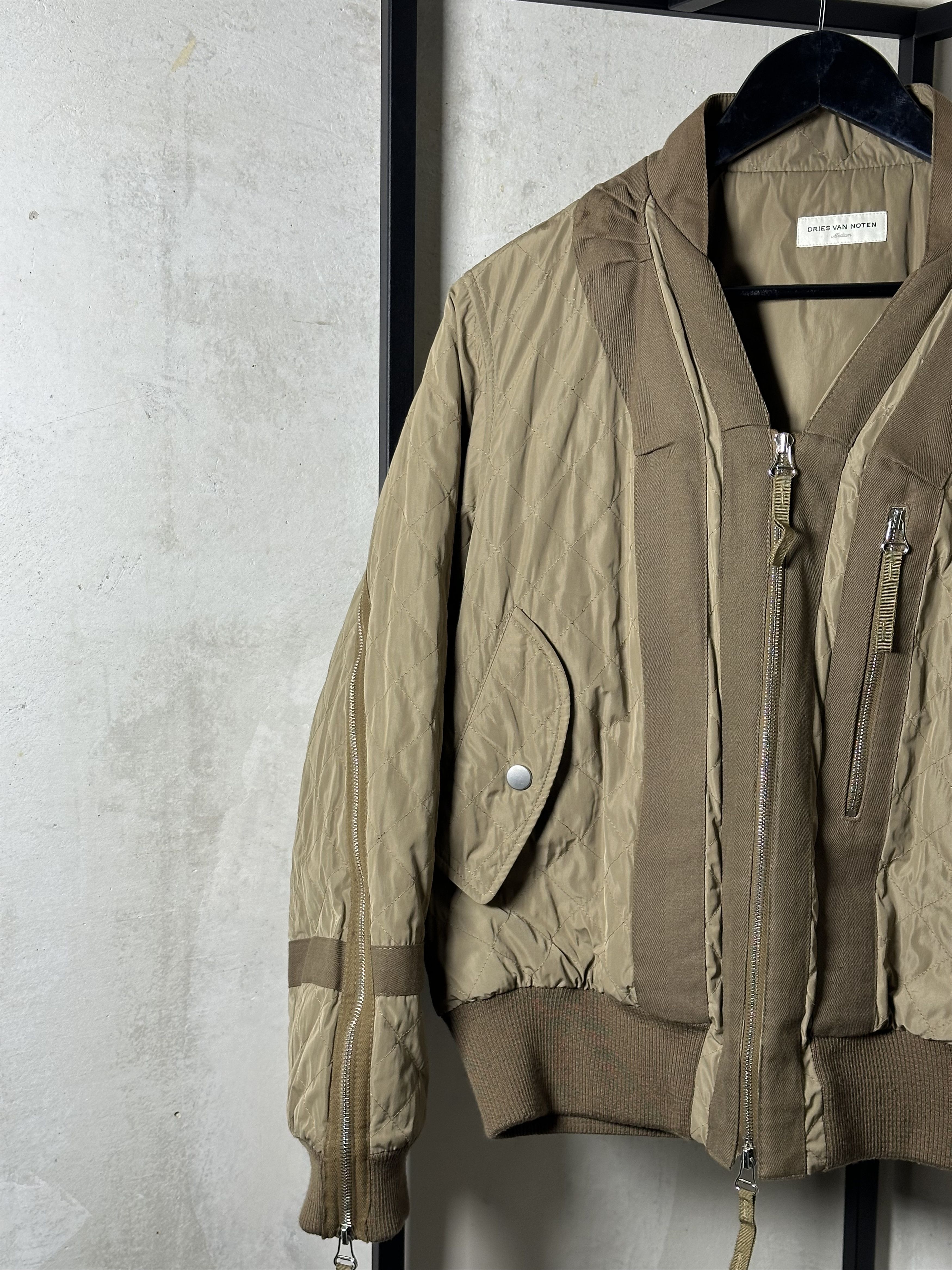 Dries Van Noten ULTRA RARE Dries Van Noten 14AW Nylon Back Zip Bomber Jacket Size US M / EU 48-50 / 2 - 2 Thumbnail