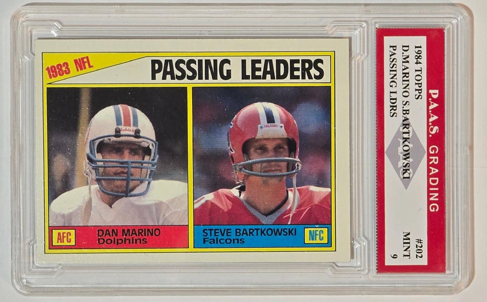 Other Dan Marino Steve Bartkowski 1984 Passing Leaders 202 graded Size ONE SIZE - 1 Thumbnail