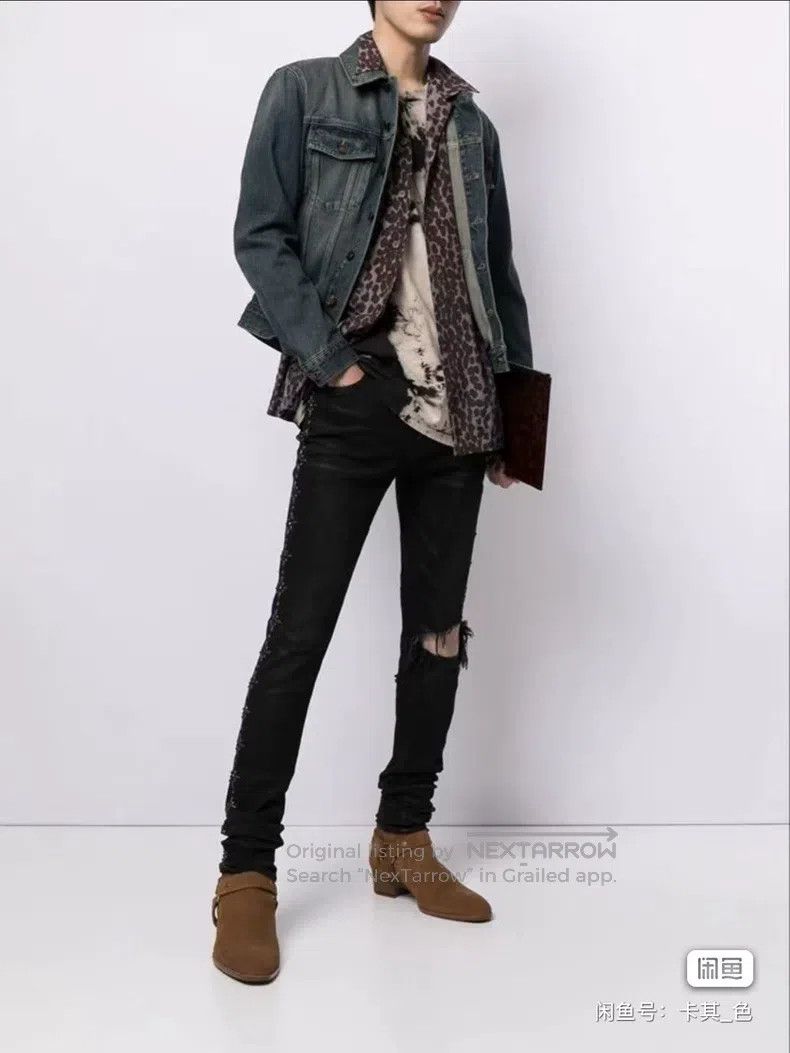Saint Laurent Paris Saint Laurent Paris Men's suede Chelsea boots with side bu Size US 8 / EU 41 - 2 Thumbnail