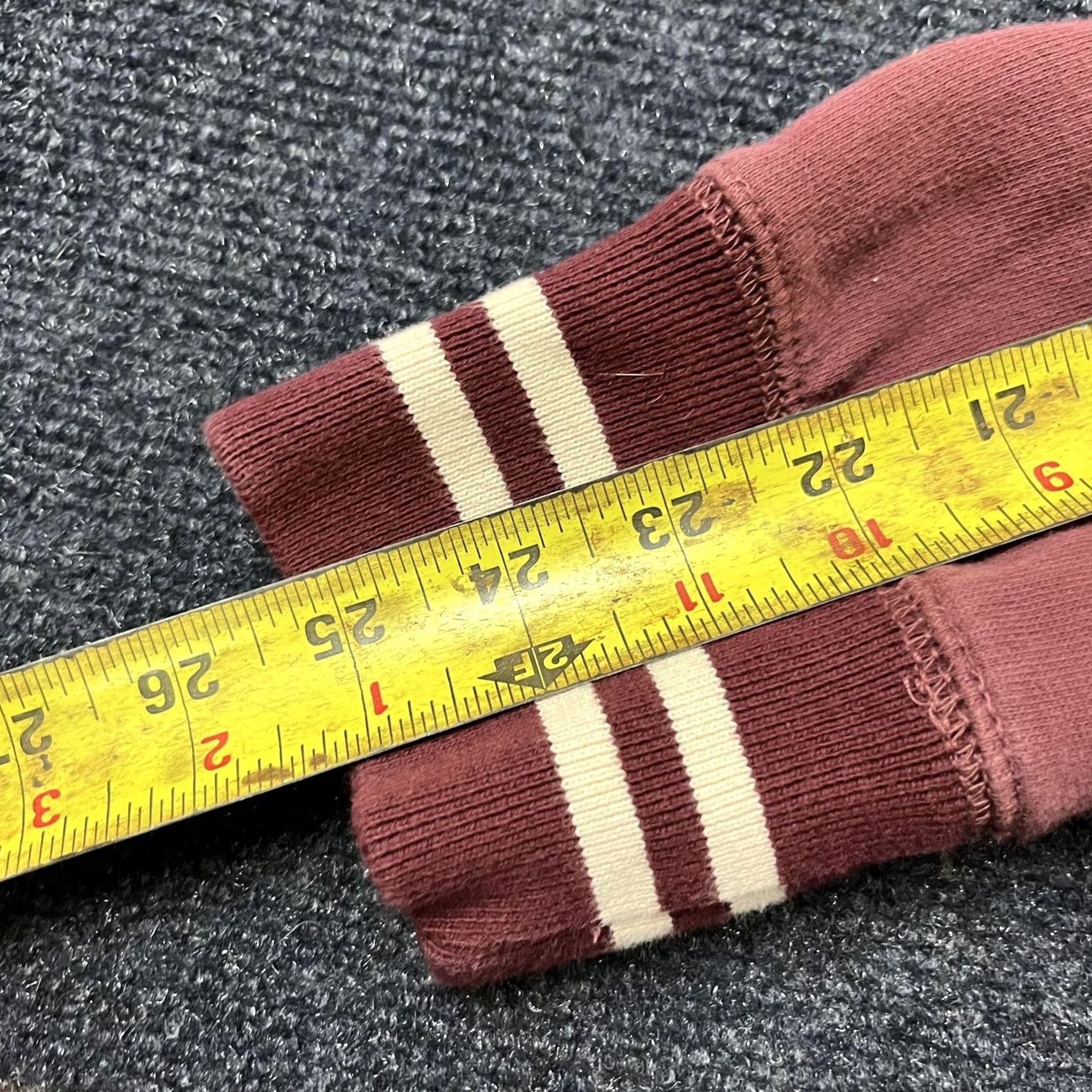 American Eagle Outfitters American Eagle Sweatshirt Mens Medium Crewneck Raglan Striped Logo Graphic Print Red Size US M / EU 48-50 / 2 - 5 Thumbnail