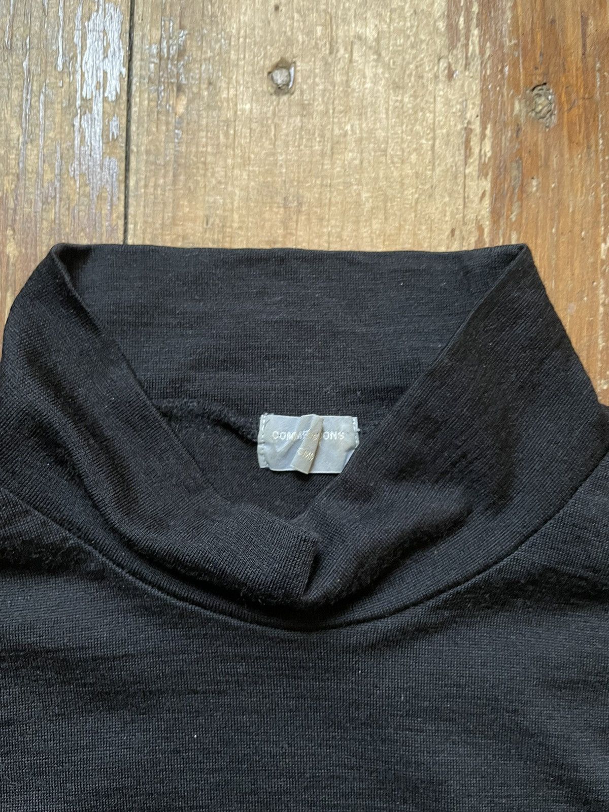 Comme des Garcons Homme Comme des garcons homme AD1992 artisanal wool mock neck LS Size US M / EU 48-50 / 2 - 3 Thumbnail