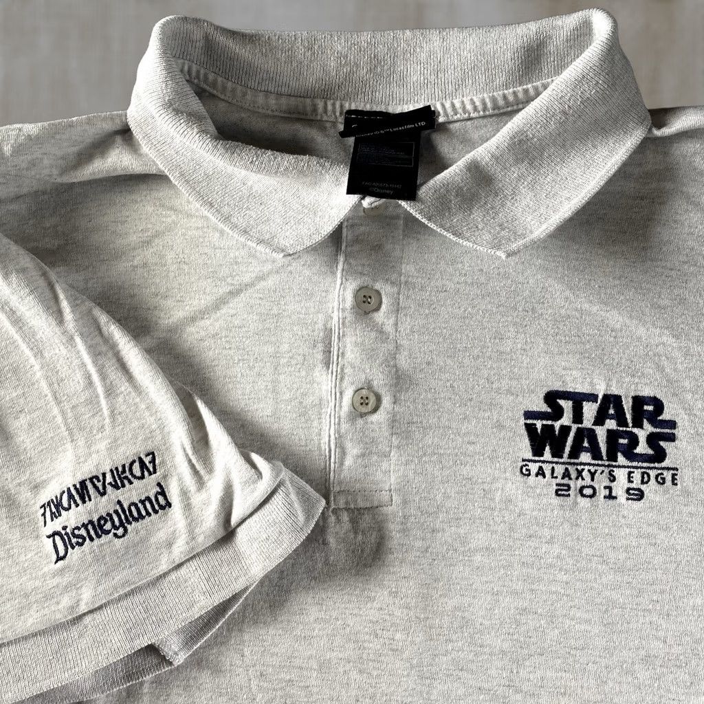 Star Wars VINTAGE is not applicable here. Star Wars Galaxy's Edge Polo Shirt Mens XL Disneyland Embroidered 2019 Disney Size US XL / EU 56 / 4 - 1 Thumbnail