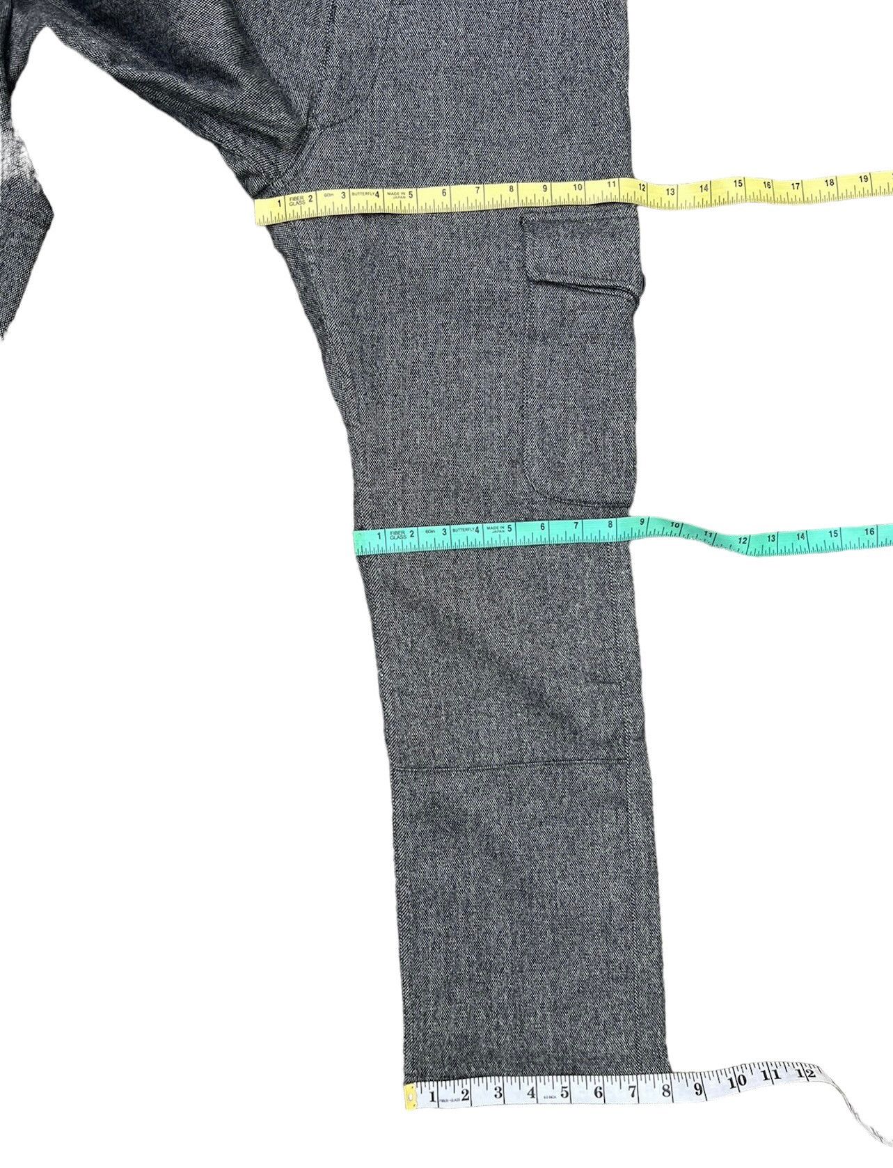 AKM AKM Made in Japan Lined Wool Cargo Cropped Trouser Grey Pant Size US 30 / EU 46 - 4 Thumbnail