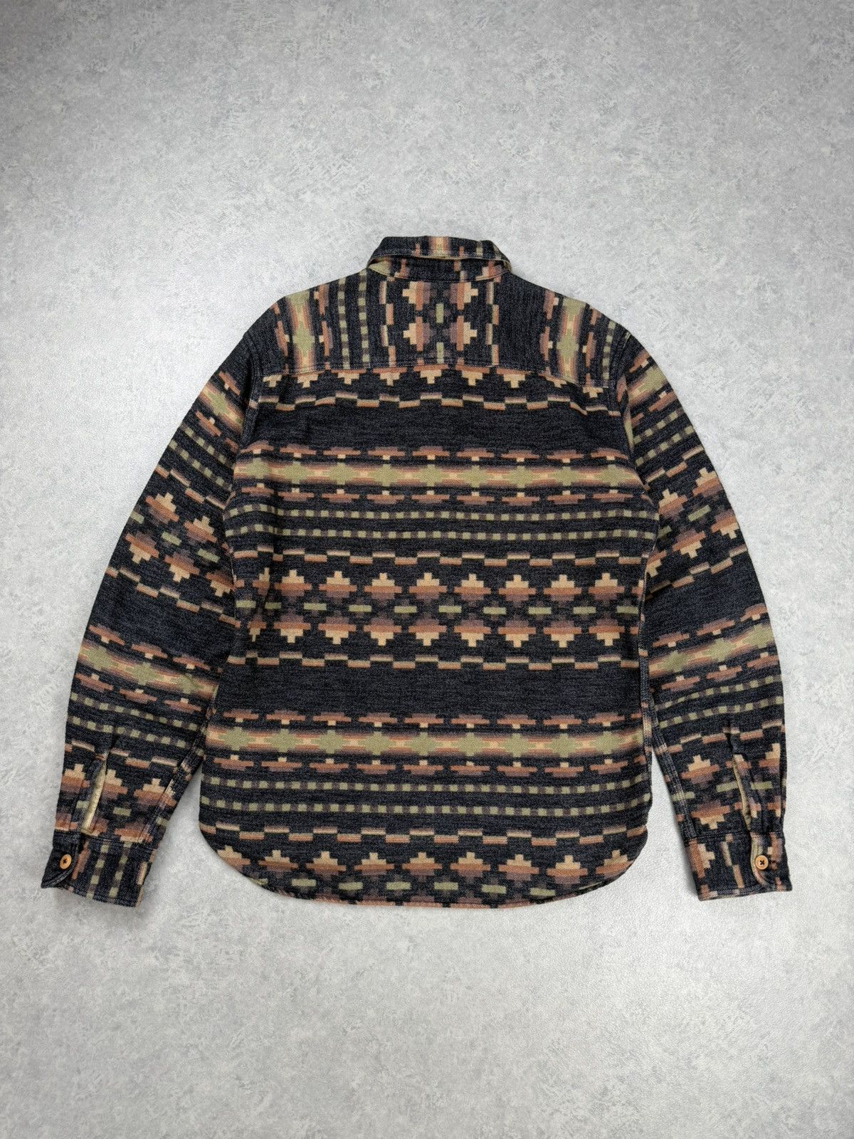 Prps PRPS Aztec Pattern Work Long Sleeve Shirt Size L Size US L / EU 52-54 / 3 - 11 Thumbnail