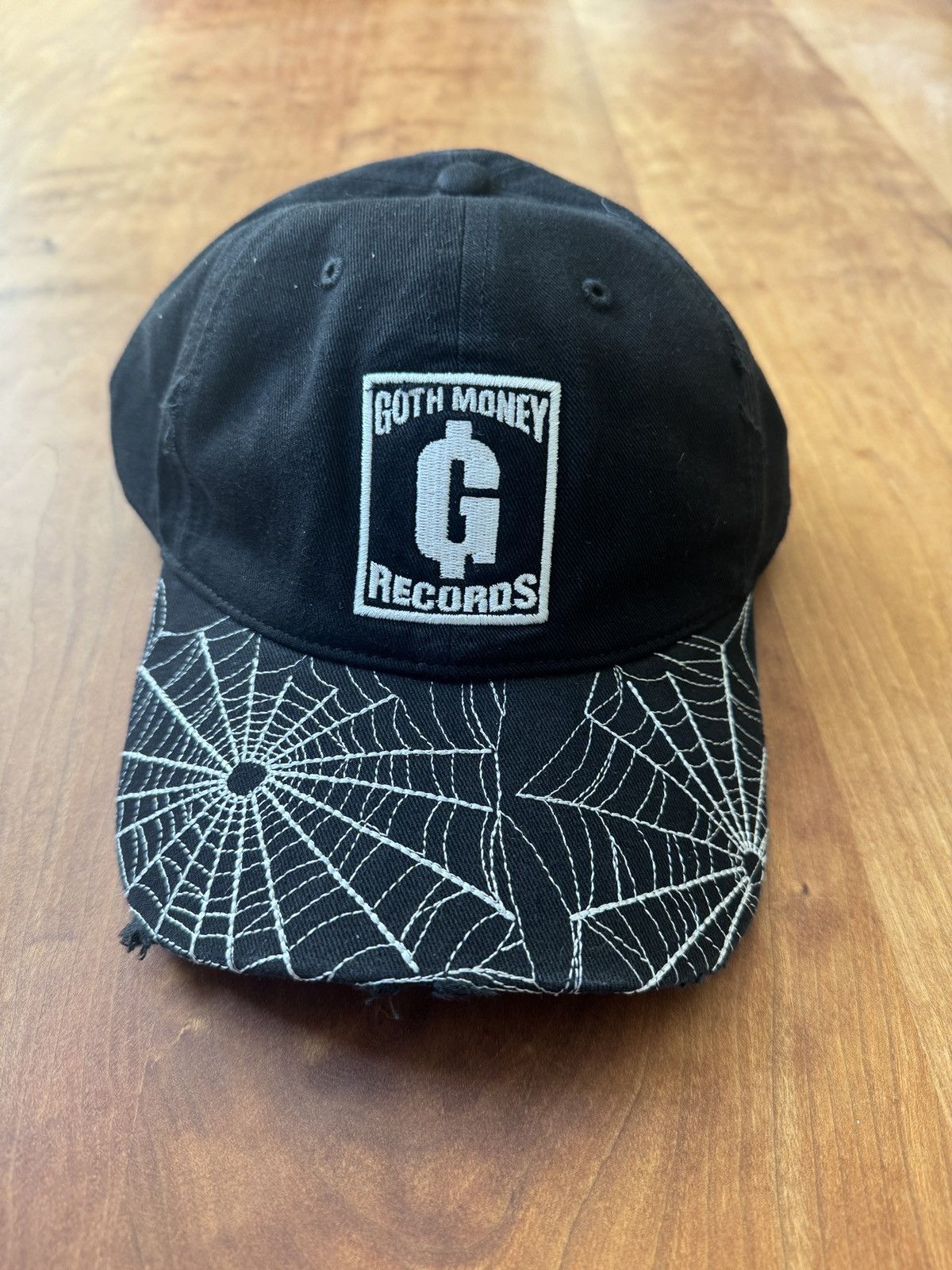 Goth Money × Streetwear Goth Money Records Spider Web hat | Grailed