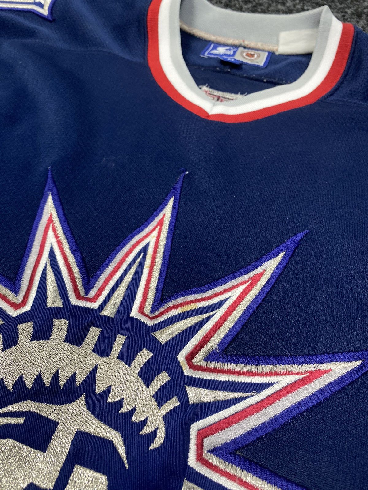 NHL × Vintage WAYNE GRETZKY 90s NEW YORK RANGERS STARTER JERSEY Size US XL / EU 56 / 4 - 7 Thumbnail