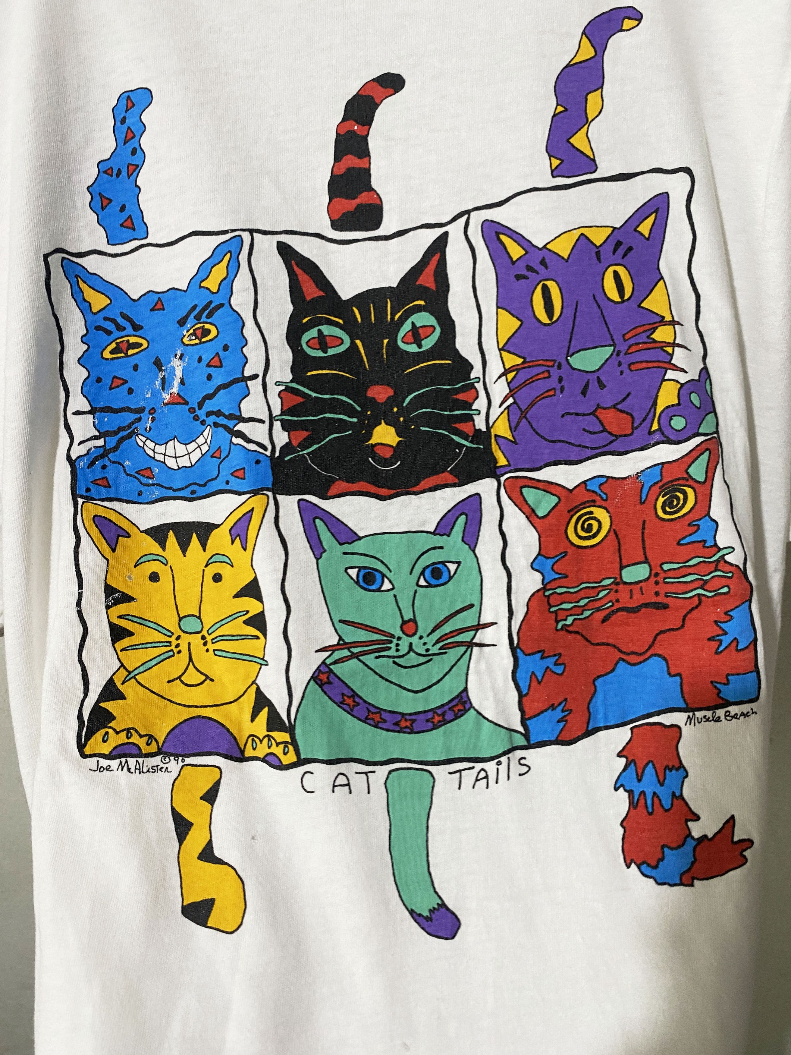 Vintage Vintage 90s Cat Shirt Size US L / EU 52-54 / 3 - 2 Thumbnail