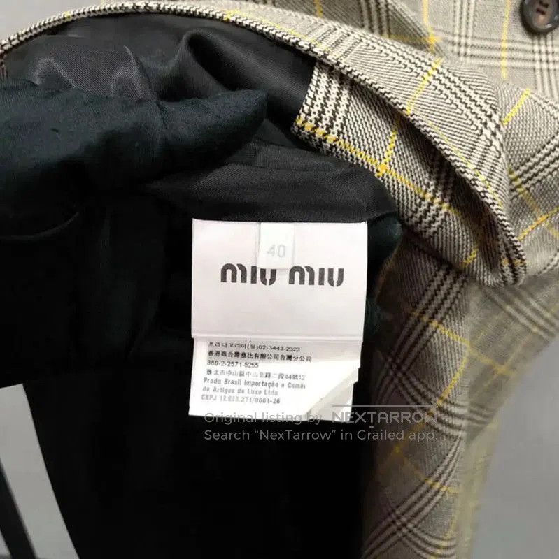 Miu Miu Miu Miu Gray Wool Mid-length Trench Coat . Size M / US 6-8 / IT 42-44 - 7 Thumbnail