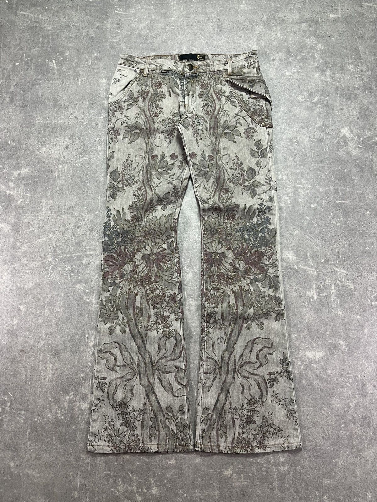Just Cavalli Just Cavalli Flower Floral Printed Side Pocket Pants 29 Size US 29 - 1 Thumbnail