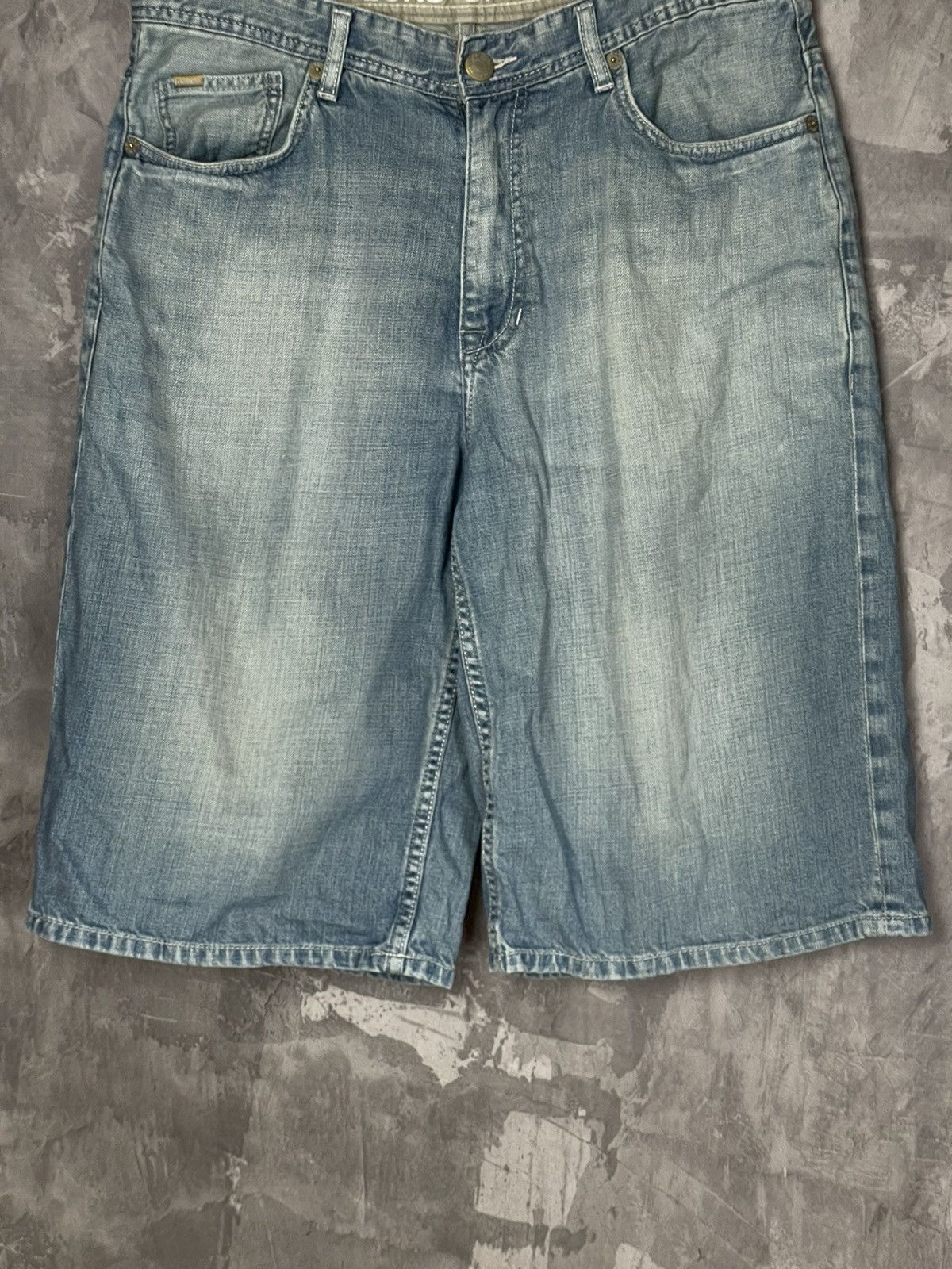 Ecko Unltd. × Vintage Vintage Y2k Early2000's Ecko Grunge Emo Skater Baggy Shorts Size US 36 / EU 52 - 13 Thumbnail