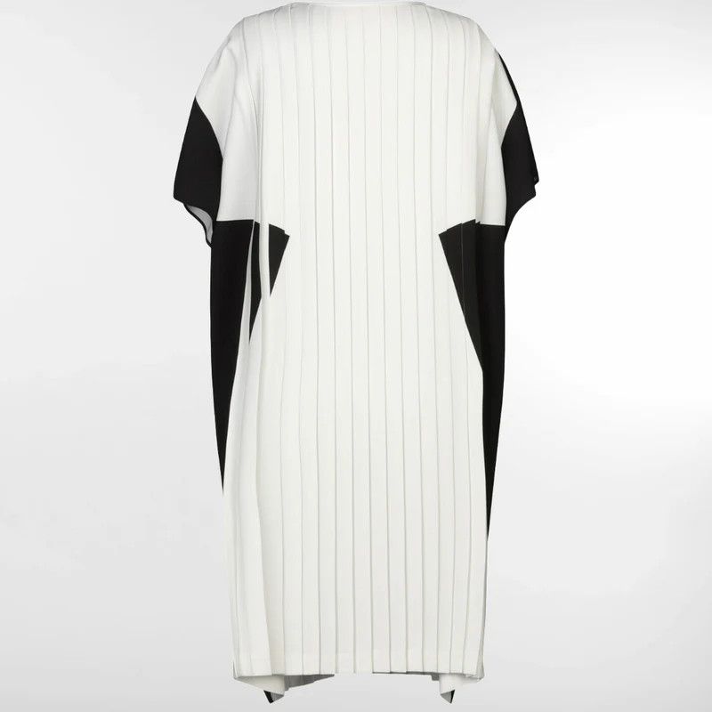 Maison Margiela o1y0625 Midi Dress in Black/White Size S / US 4 / IT 40 - 2 Thumbnail