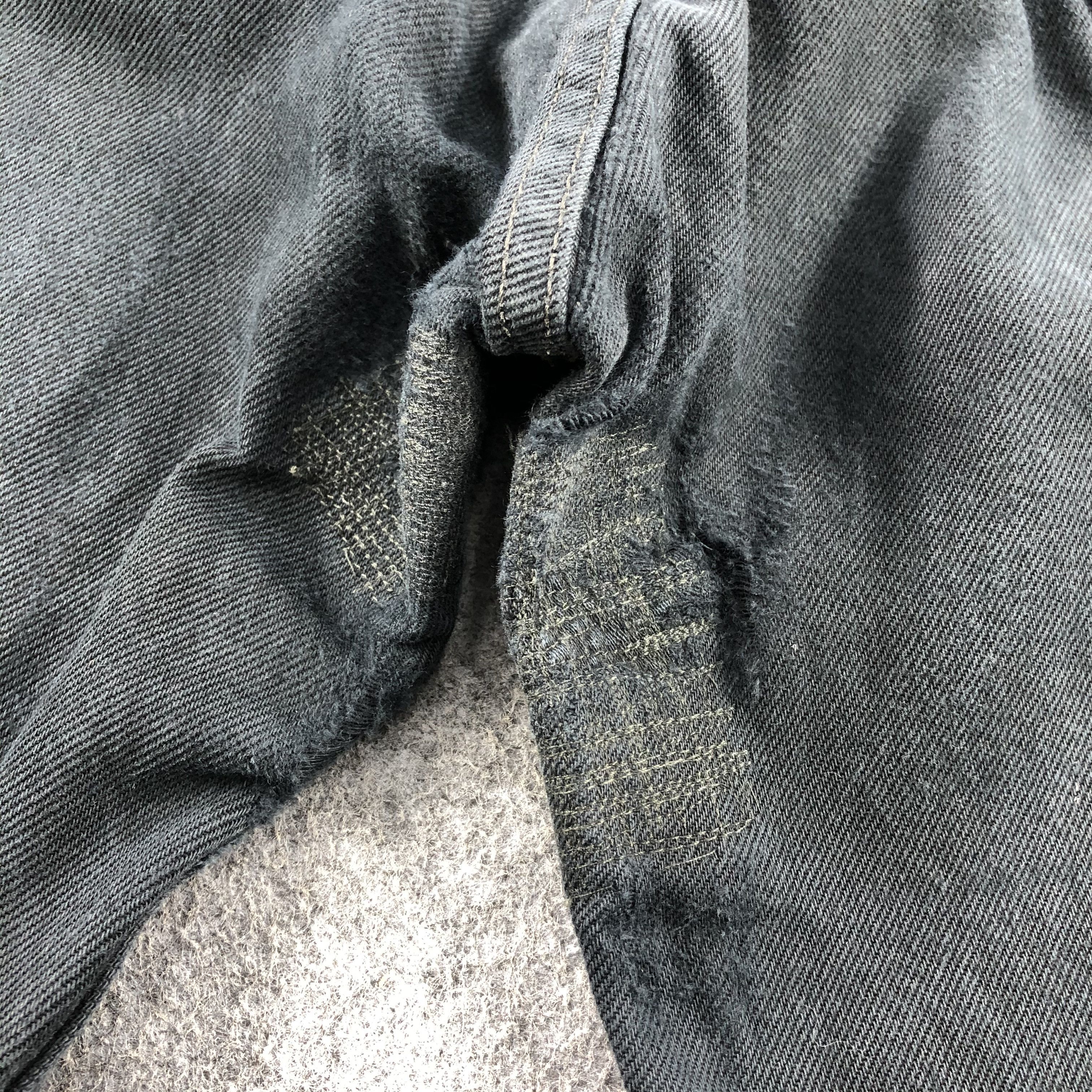 Levi's Vintage 90s Black Distress Levis 501 Jeans-JM1611 Size US 37 - 5 Thumbnail