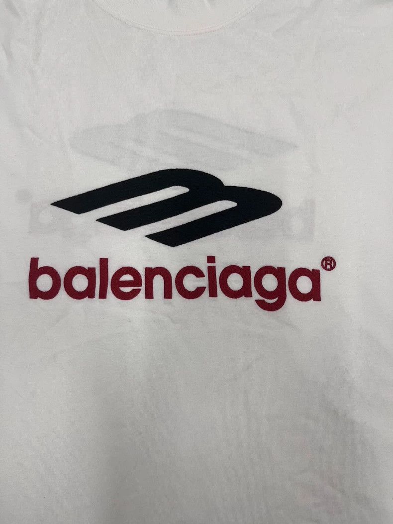 Balenciaga Balenciaga 3 B Sports Icon FW23 Logo Embroidered Crew Neck Size US L / EU 52-54 / 3 - 3 Thumbnail