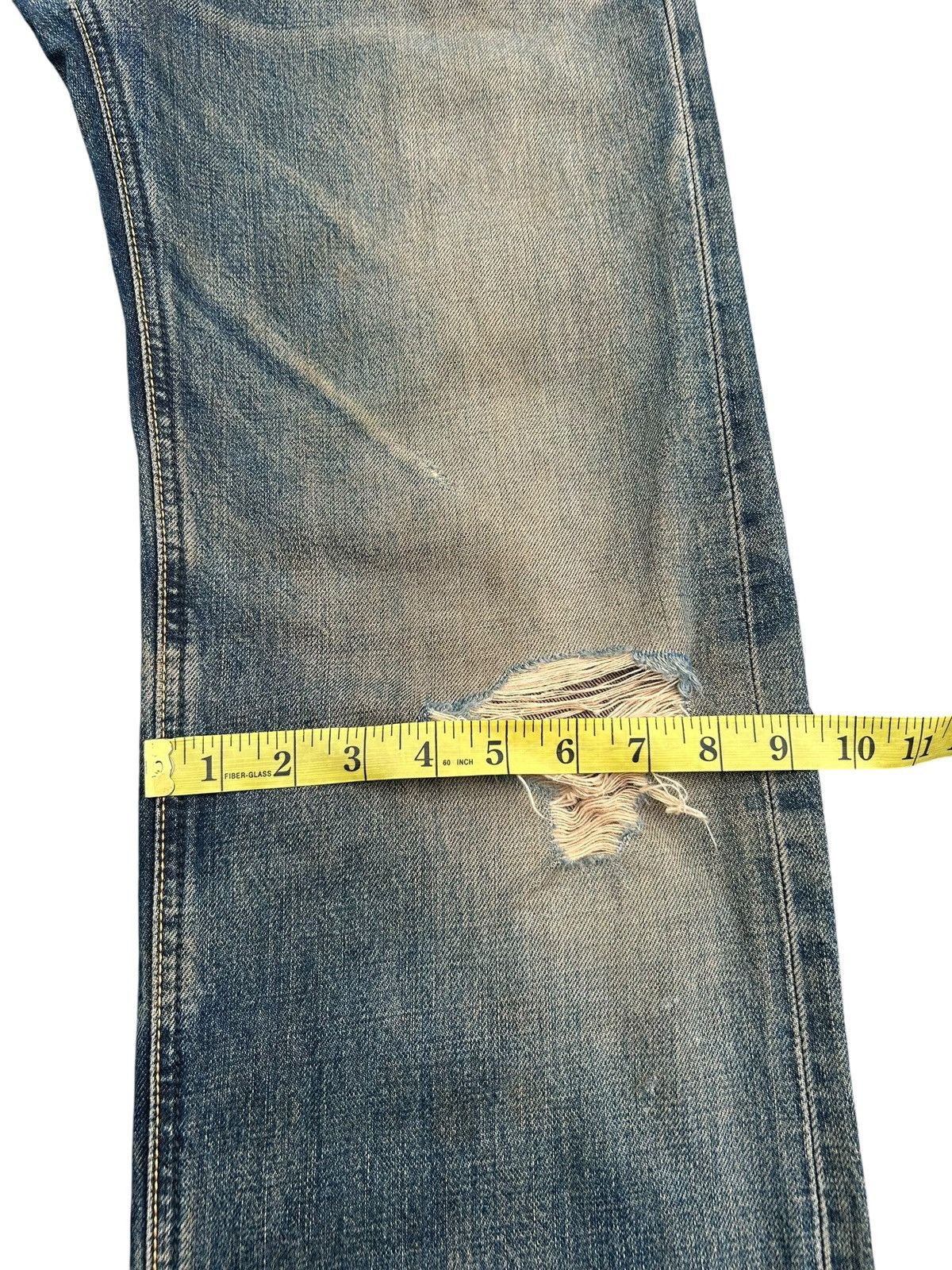 Kapital × Lee × Vintage Vintage Lee Selvedge Rusty Distressed Denim Jeans Mudwash Size US 28 / EU 44 - 21 Thumbnail