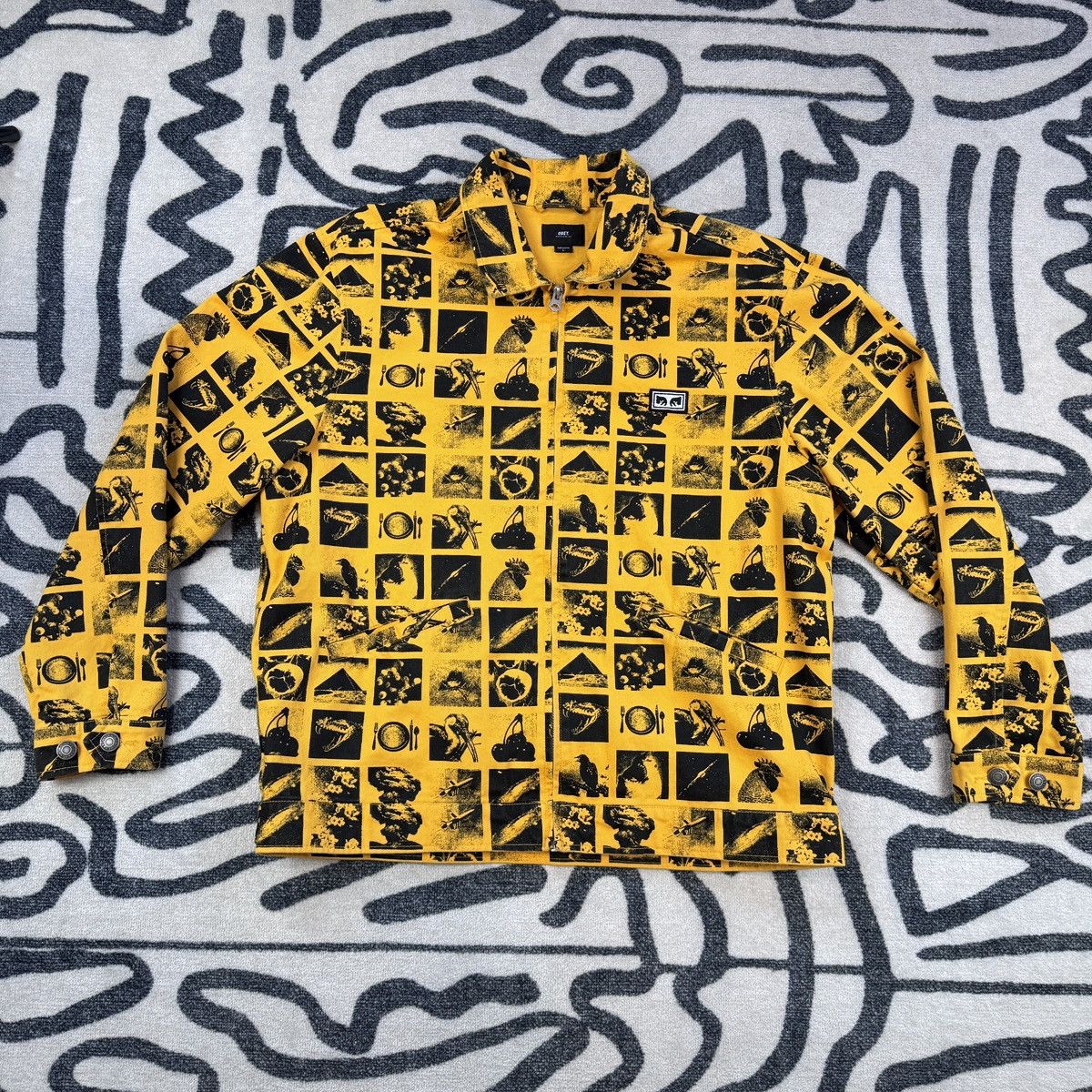 Obey Obey Chaos Jacket Yellow Size Large Size US L / EU 52-54 / 3 - 1 Thumbnail