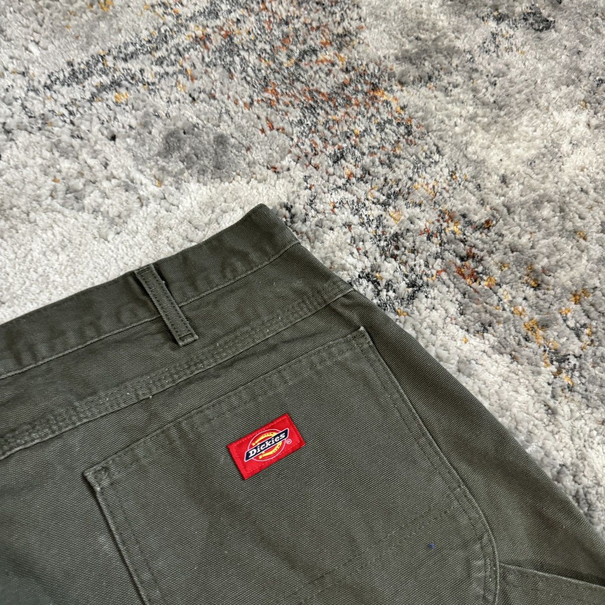 Dickies × Vintage Essential Vintage y2k Dickies wide leg olive green carpenter Size US 41 - 3 Thumbnail