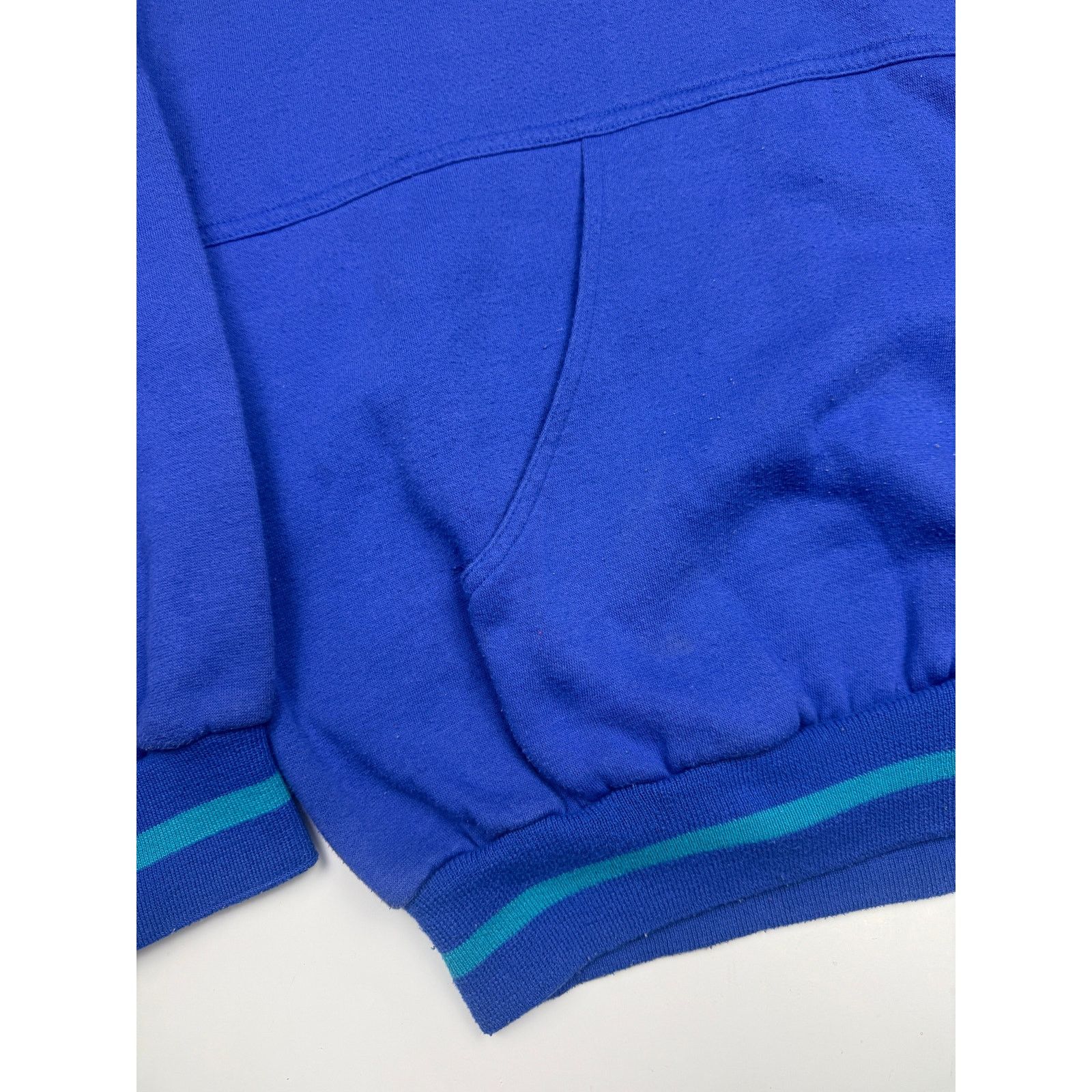 Vintage Vintage 80s/90s Activewear Two Tone Blank Pullover Hooded L Size US L / EU 52-54 / 3 - 5 Thumbnail