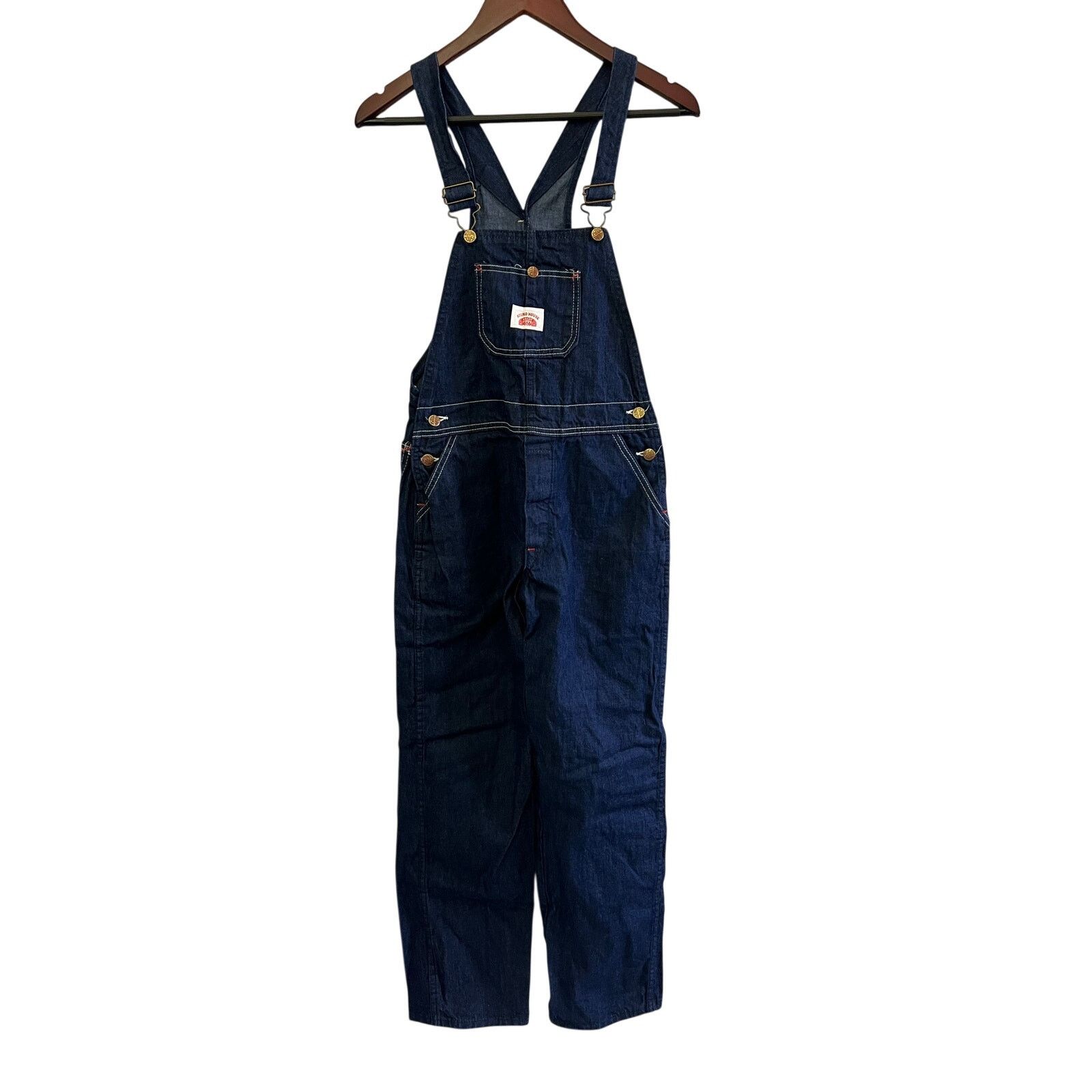 Vintage Vintage Round House Denim Overalls USA Cotton Bib Sz S/M Size US 30 / EU 46 - 2 Thumbnail