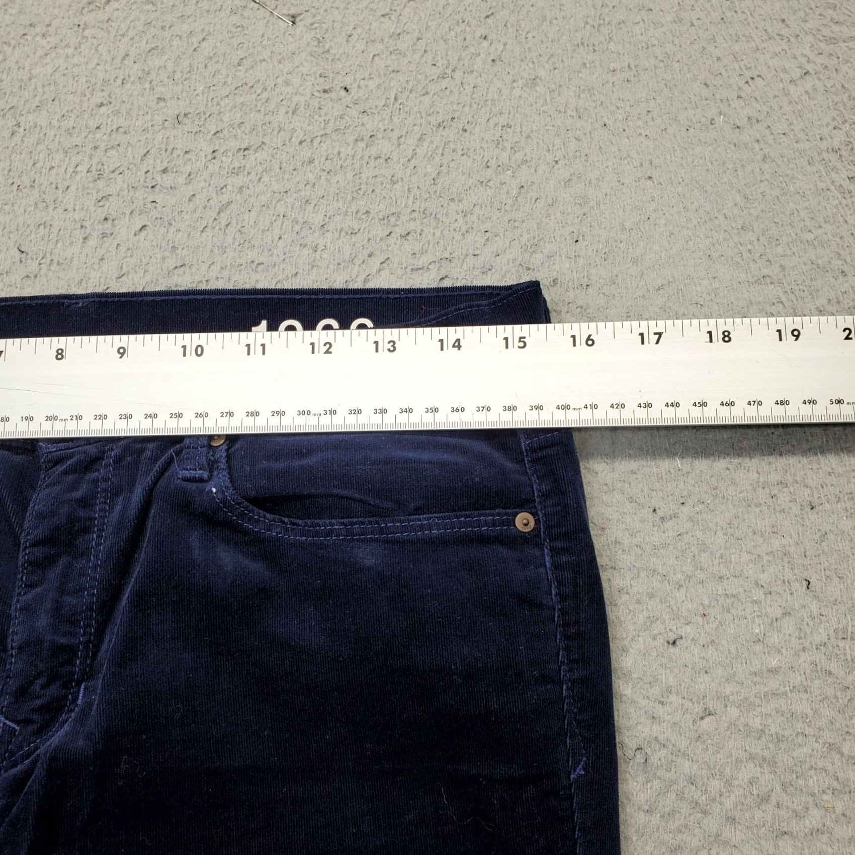 Gap Gap 1969 Legging Pants Womens Navy Corduroy Stretch Flat Front Skinny Size 28R Everyday Wear Mens? Size 28" / US 6 / IT 42 - 6 Thumbnail