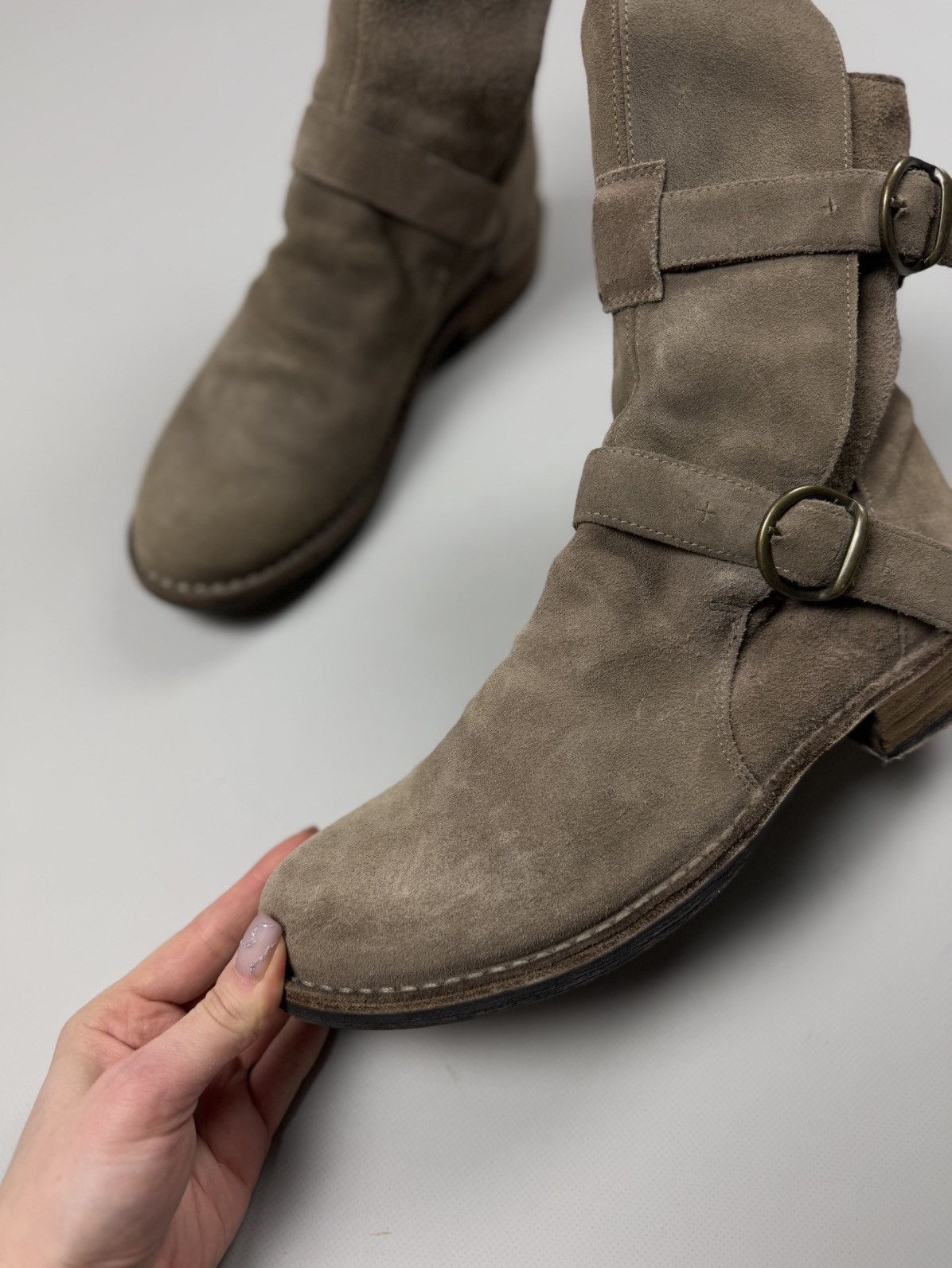 Fiorentini + Baker Florentini + Baker Ladies Avant-garde Suede Boots Shoes Size US 9 / IT 39 - 11 Thumbnail
