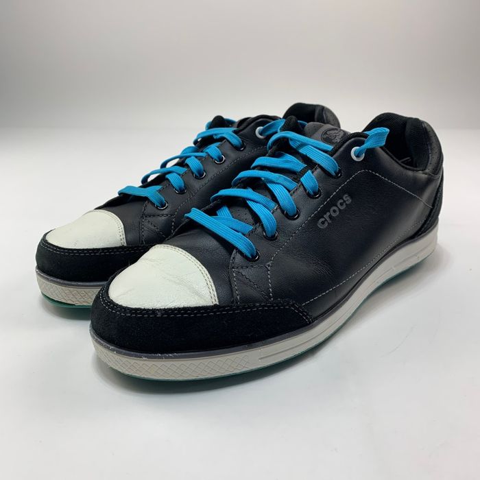 Crocs Crocs Golf Mens Black White Blue Shoes 15099 Mens 9.5 Grailed