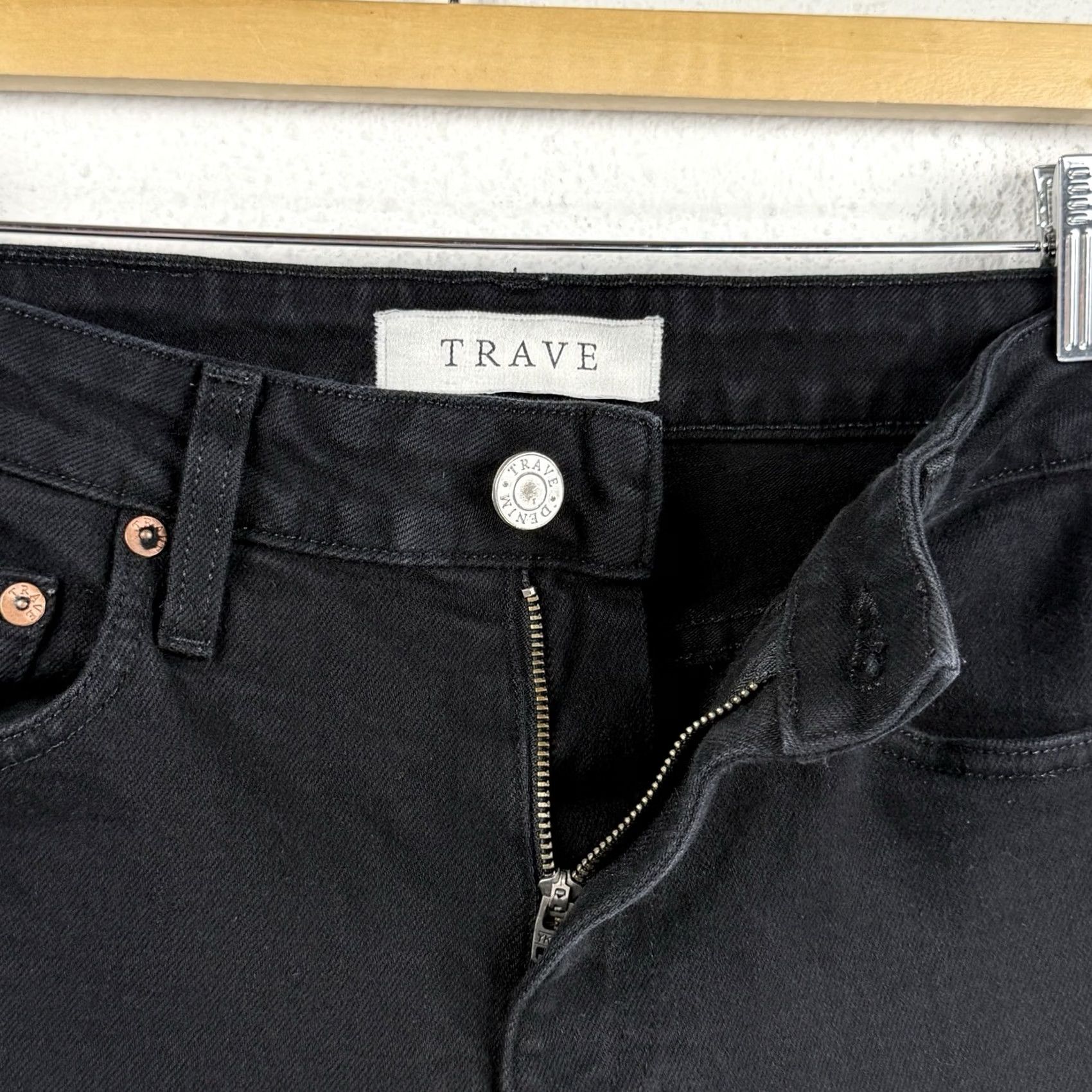 Vintage VINTAGE Trave Jeans Slim 5-Pocket Denim Black 27x26 Womens mid rise 27 Black Jeans Womens 27 Mens? Size 27" / US 4 / IT 40 - 4 Thumbnail