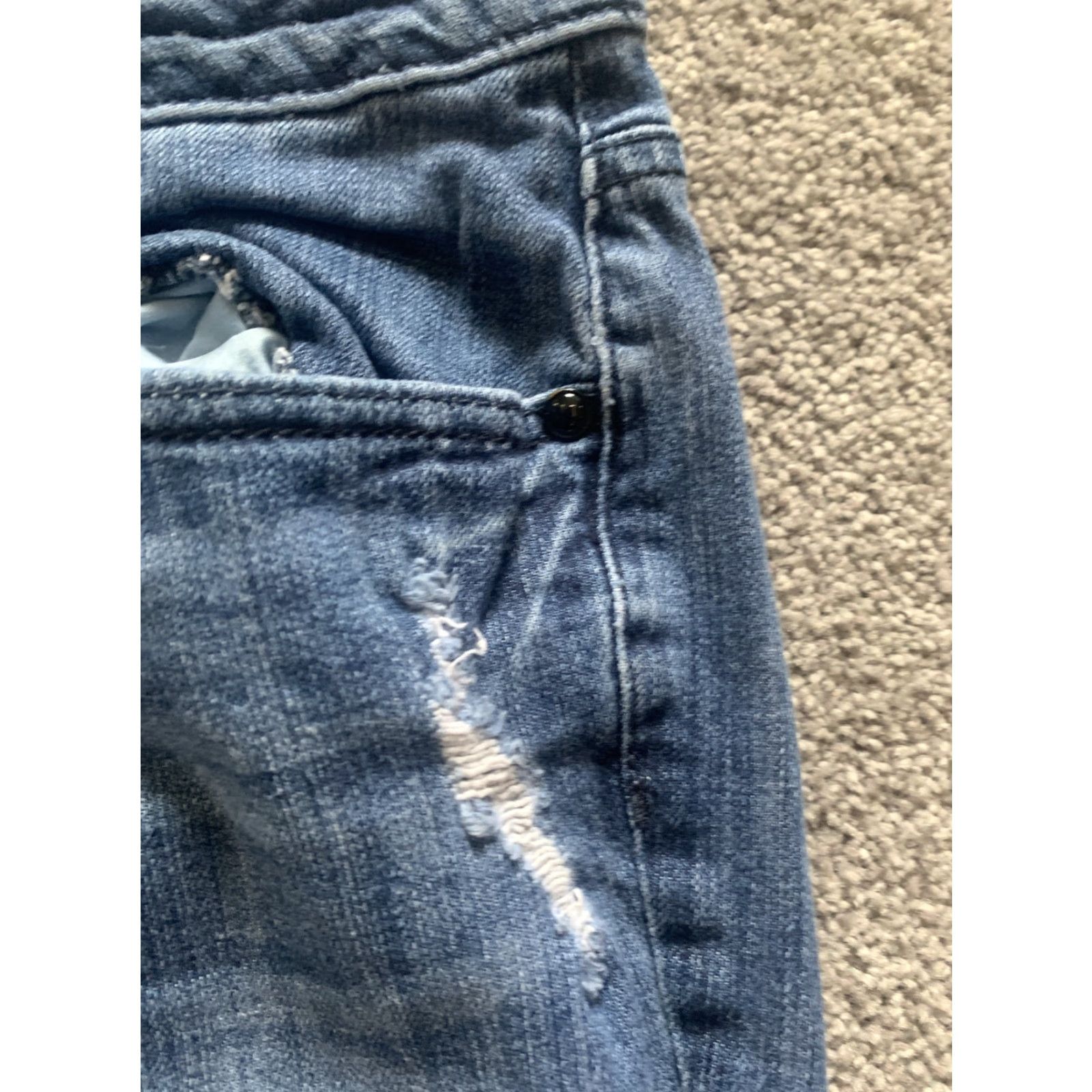 Vintage VINTAGE ELLE Womens Stretch Denim Boot Cut Jeans Size 14 Blue Denim Bootcut 31 Inseam Womens 14 Stretch Jeans Size 36" / US 14 / IT 50 - 4 Thumbnail