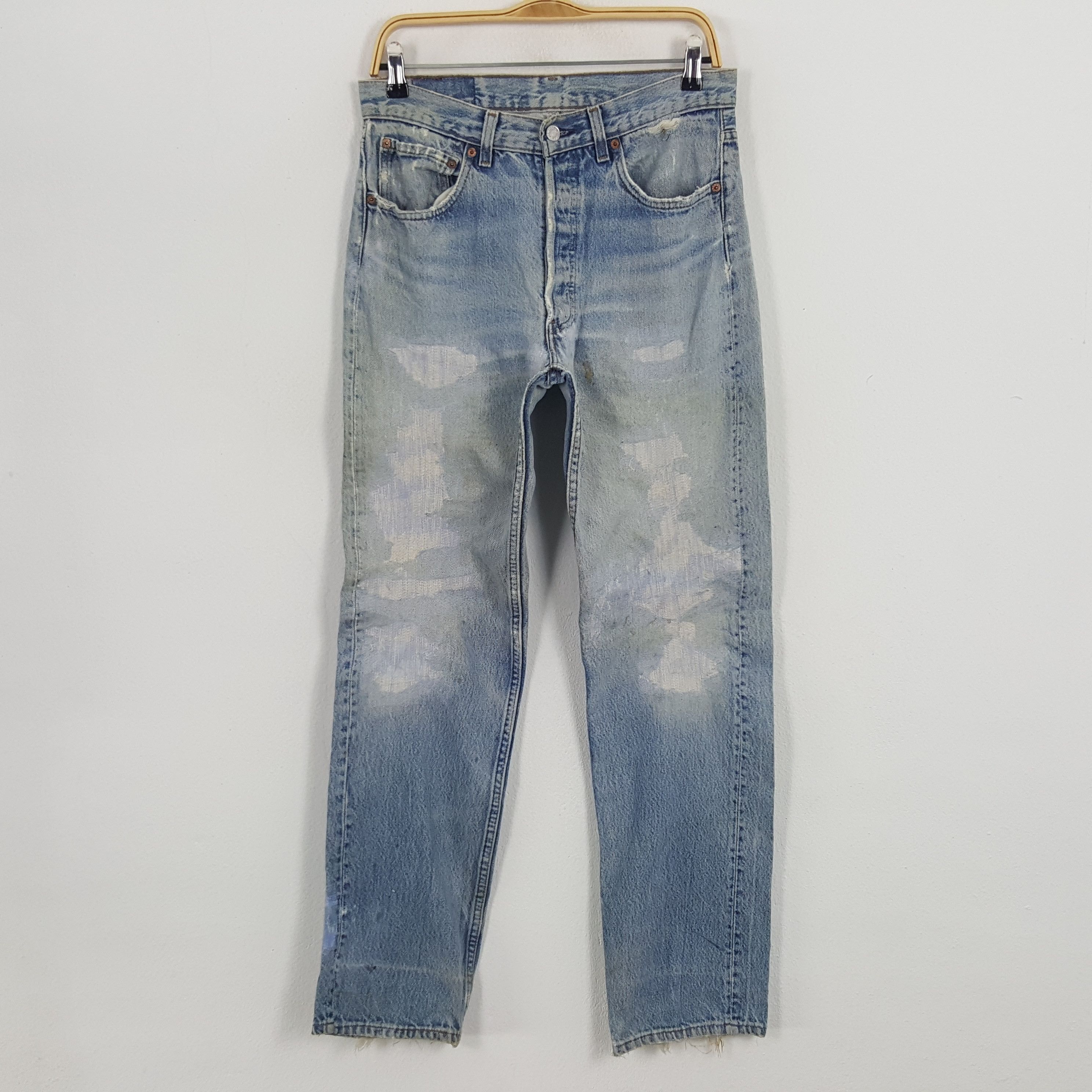 Levi's × Vintage Vintage Levi's 501 Distressed Style Denim Jeans Size US 30 / EU 46 - 1 Thumbnail