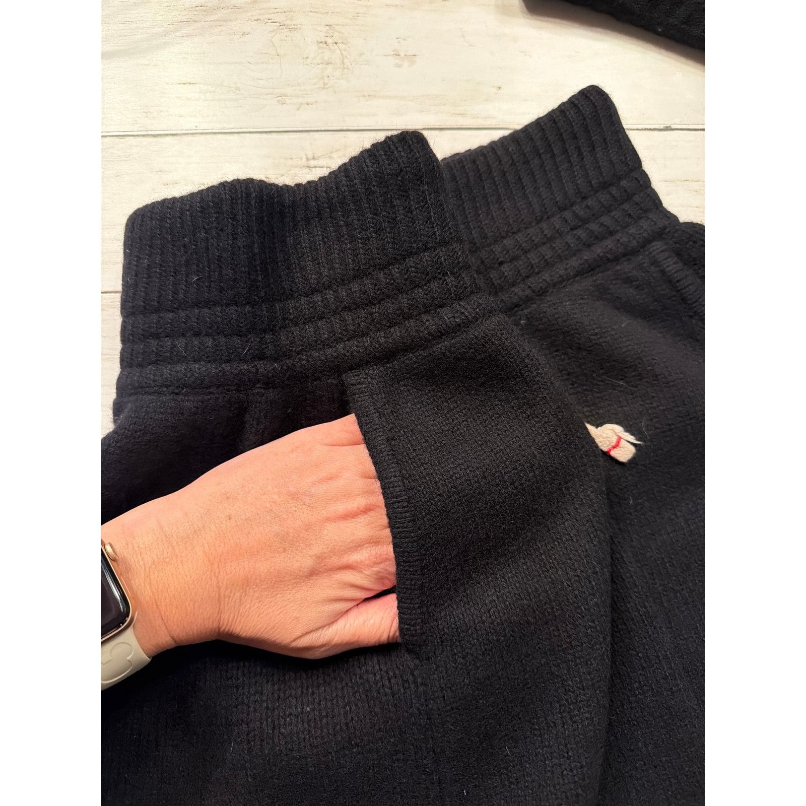 Les Tien Jet Black Cashmere Yacht Shorts size S Hand Knitted in Italy Size US 28 / EU 44 - 10 Thumbnail