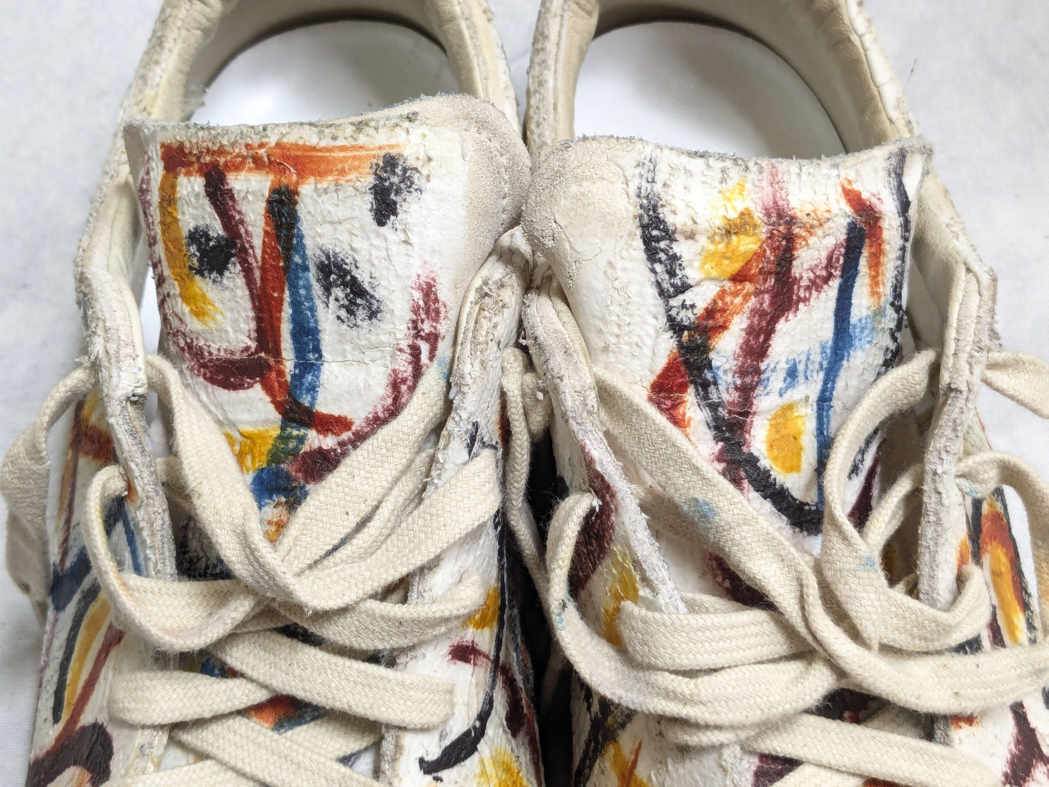 Maison Margiela Maison Margiela GAT Replica Paint Splatter White 10 43 Lows Size US 10 / EU 43 - 5 Thumbnail