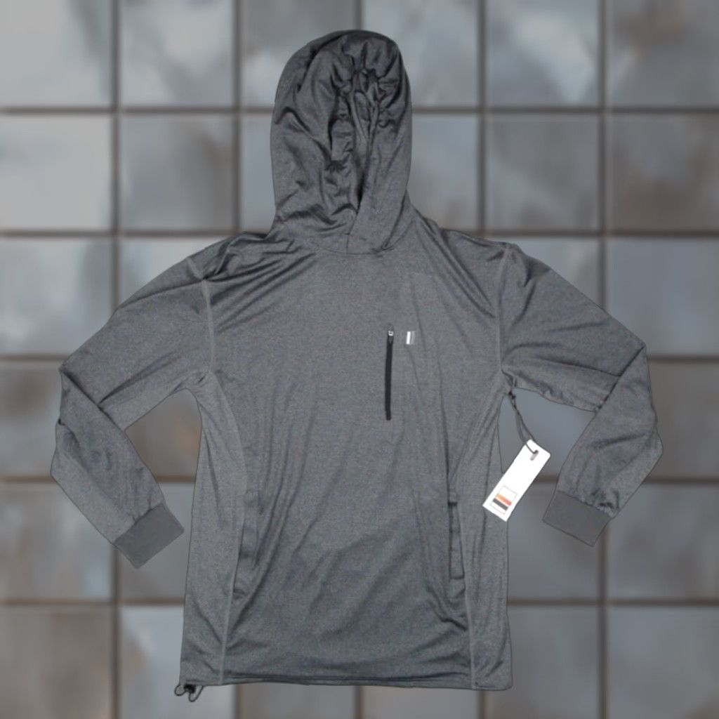 Vintage Jacks Surfboards Hoodie Mens Medium Gray Solar Tee Pullover Long Sleeve UPF 50+ Shirt Size US M / EU 48-50 / 2 - 1 Thumbnail