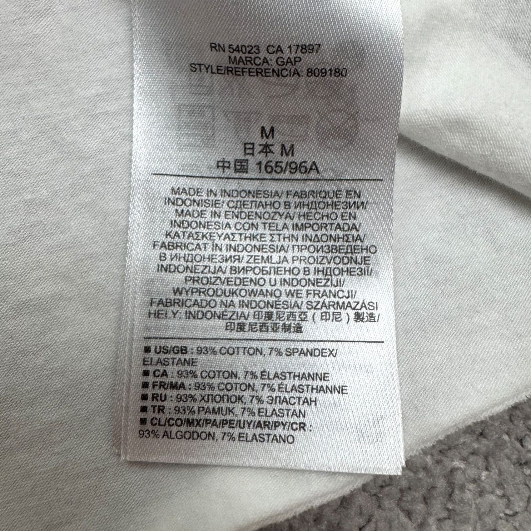 Gap Gap Maternity Tunic Top Womens Medium White Cotton Stretch V-Neck Short Sleeve Casual Shirt Size M / US 6-8 / IT 42-44 - 5 Thumbnail