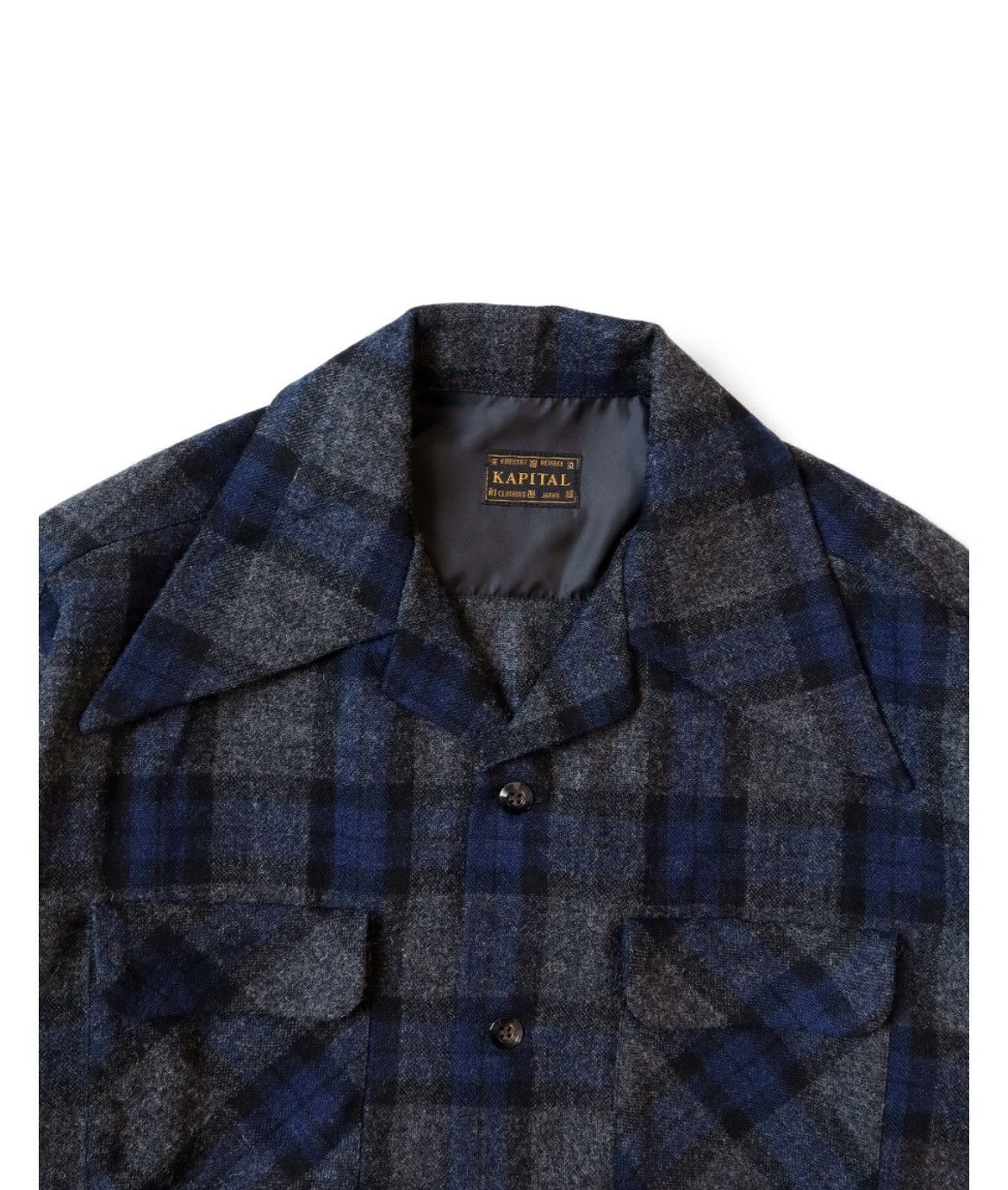 Kapital CAMP jacquard flannel wrangle collar board shirt size 2 Size US M / EU 48-50 / 2 - 3 Thumbnail