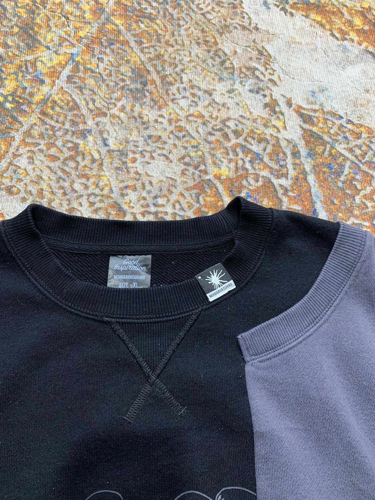 Maison MIHARA YASUHIRO Mihara Yasuhiro Good Inspiration Cut and Sew Crewneck 2Town Size US XL / EU 56 / 4 - 3 Thumbnail