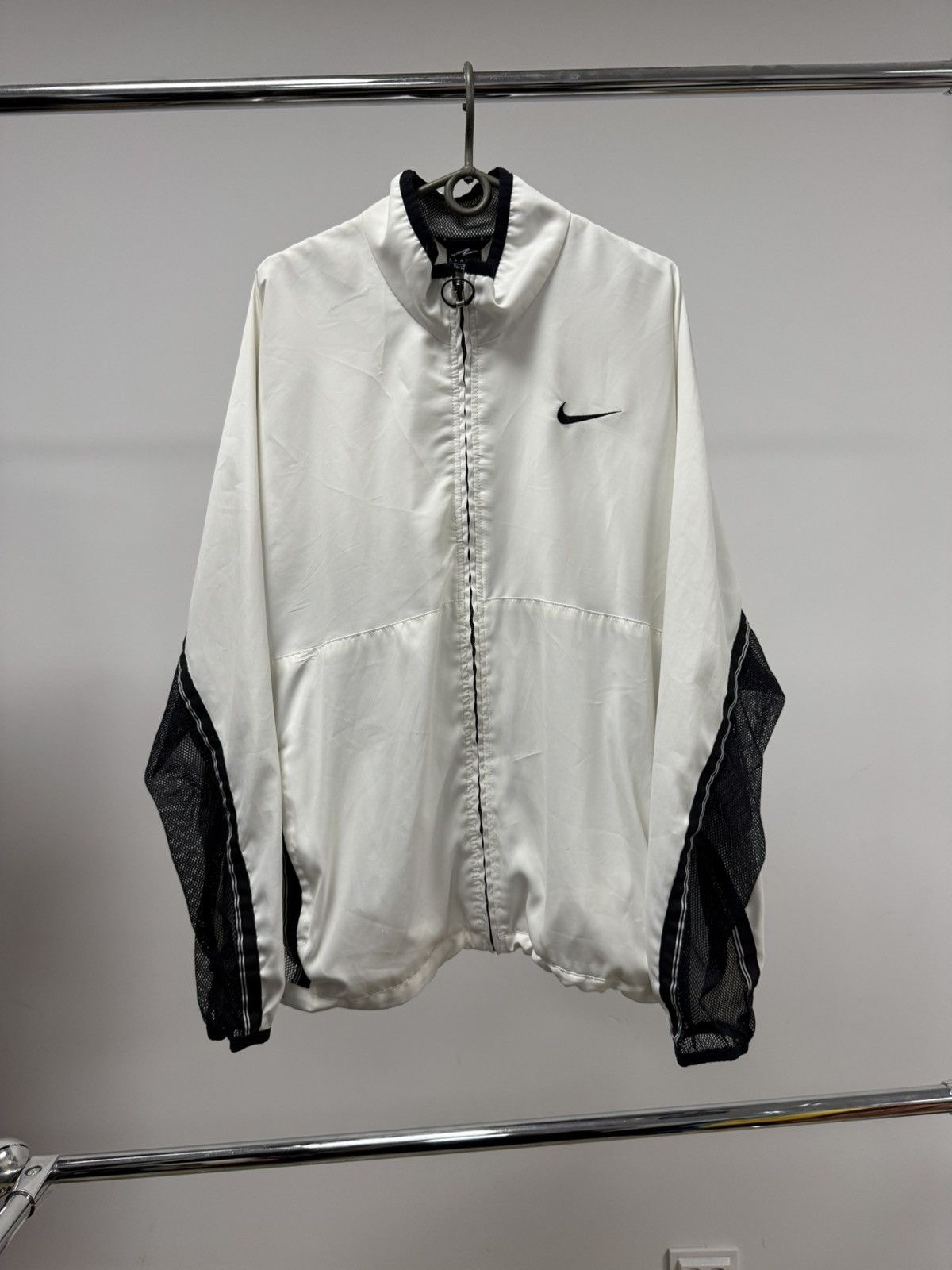 Nike × Vintage Vintage Nike Andre Agassi Tennis Court Windbreaker Nylon Size US L / EU 52-54 / 3 - 1 Thumbnail