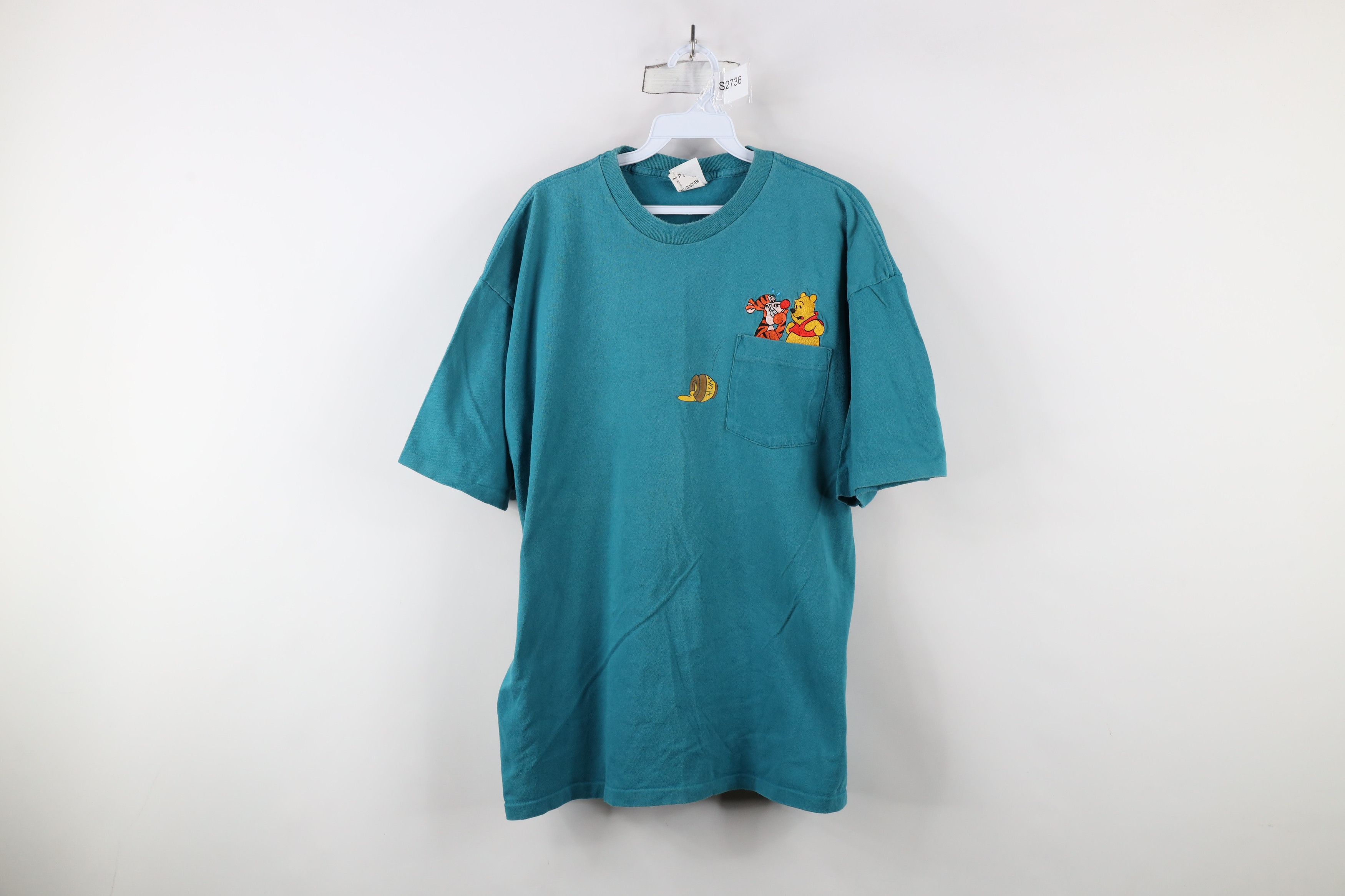 Disney × Vintage Vintage 90s Disney Winnie the Pooh Tigger Pocket T-Shirt Size US XL / EU 56 / 4 - 1 Thumbnail