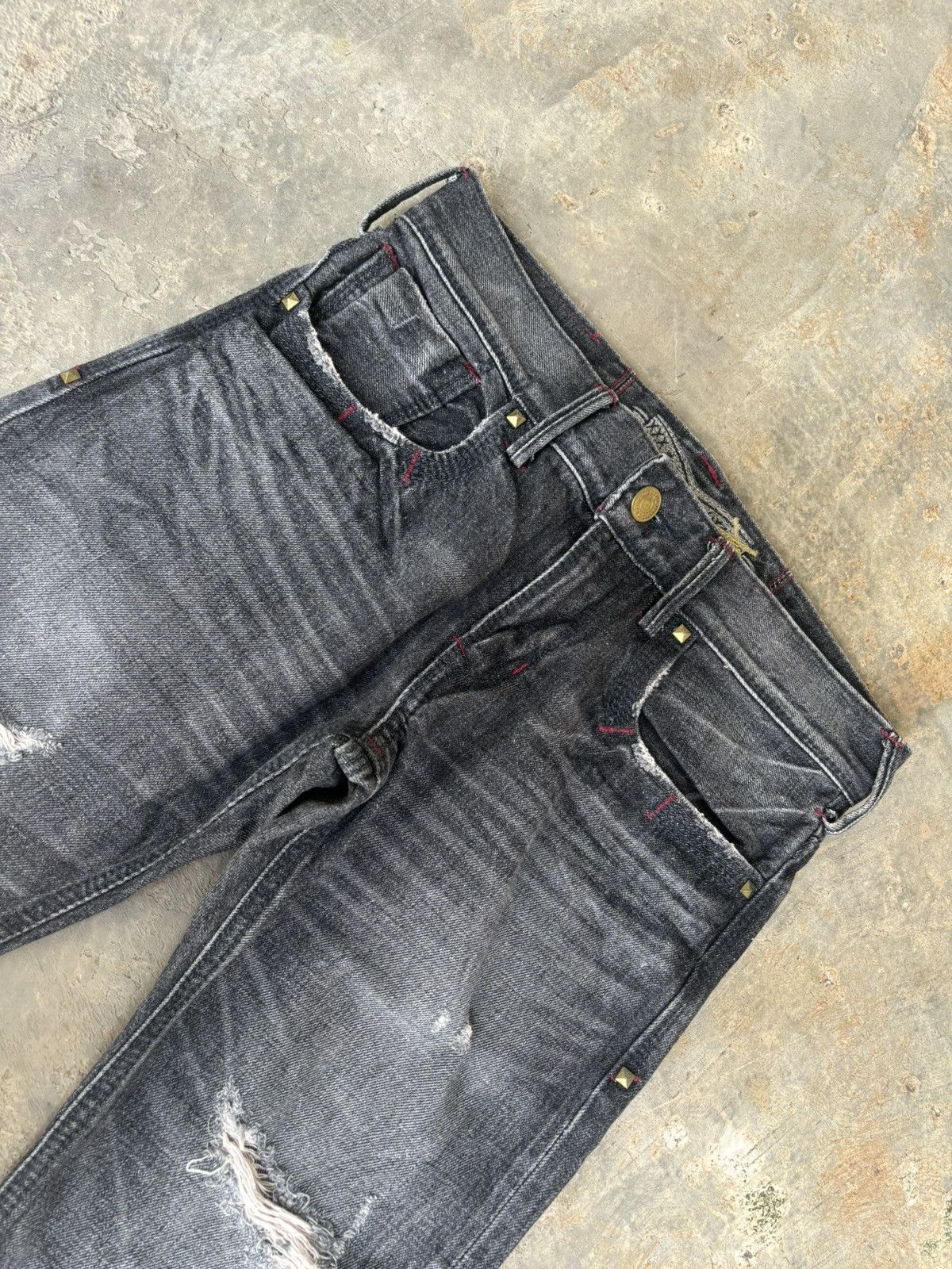 Hysteric Glamour Distreessed Denim Liberto xxx Ifsixwasnine Style Jeans Size US 31 - 5 Thumbnail